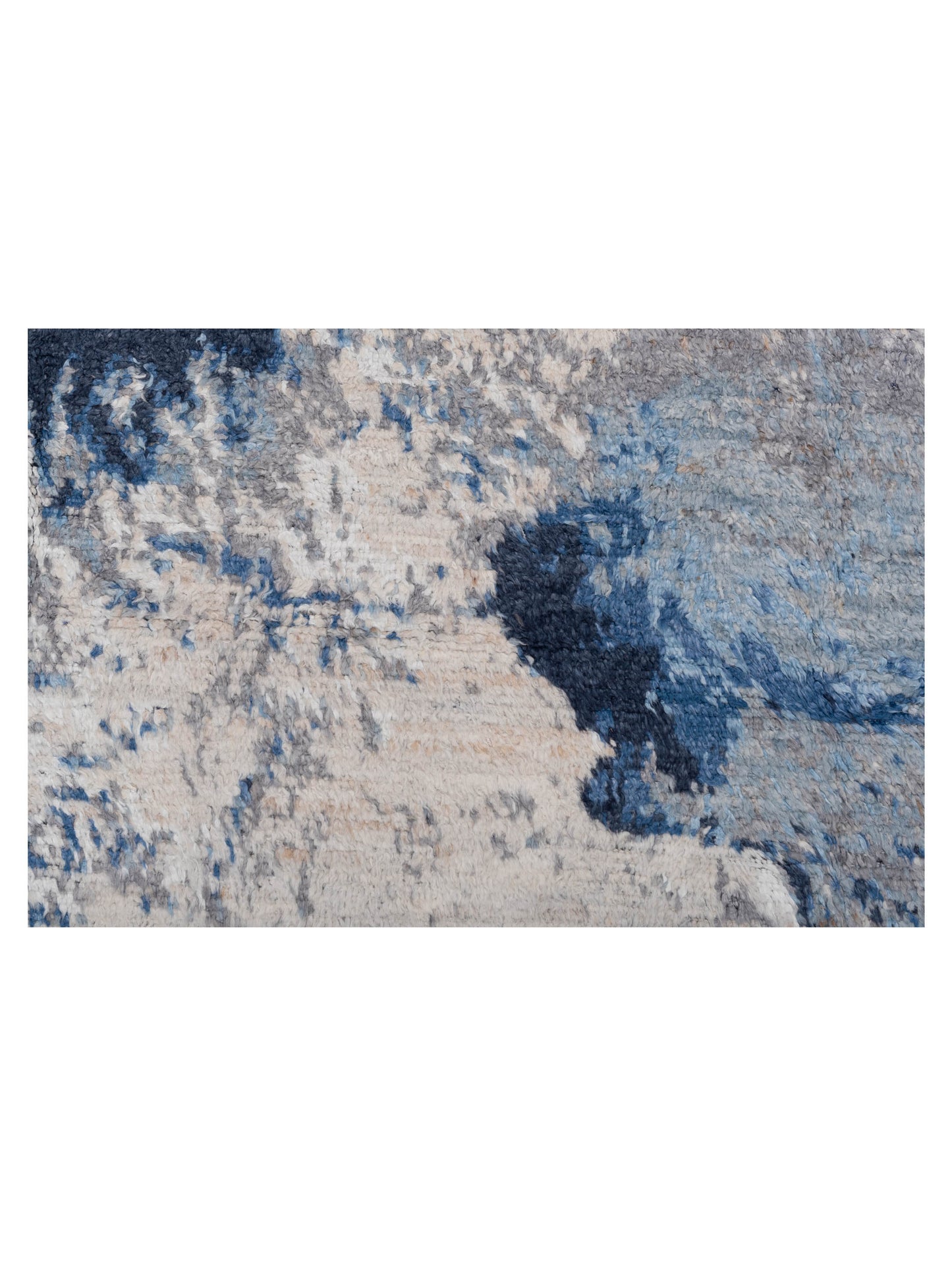 Anavera Silver Blue 8x9.9 Hand Knotted Rug