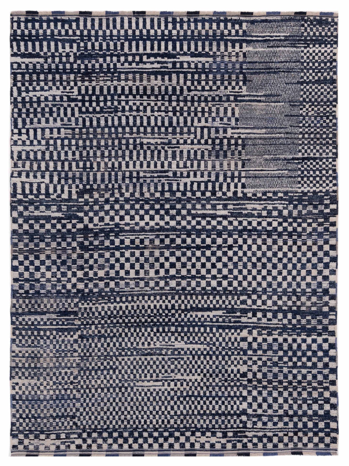 Pasha Atlas  Indigo Ivory Contemporary 