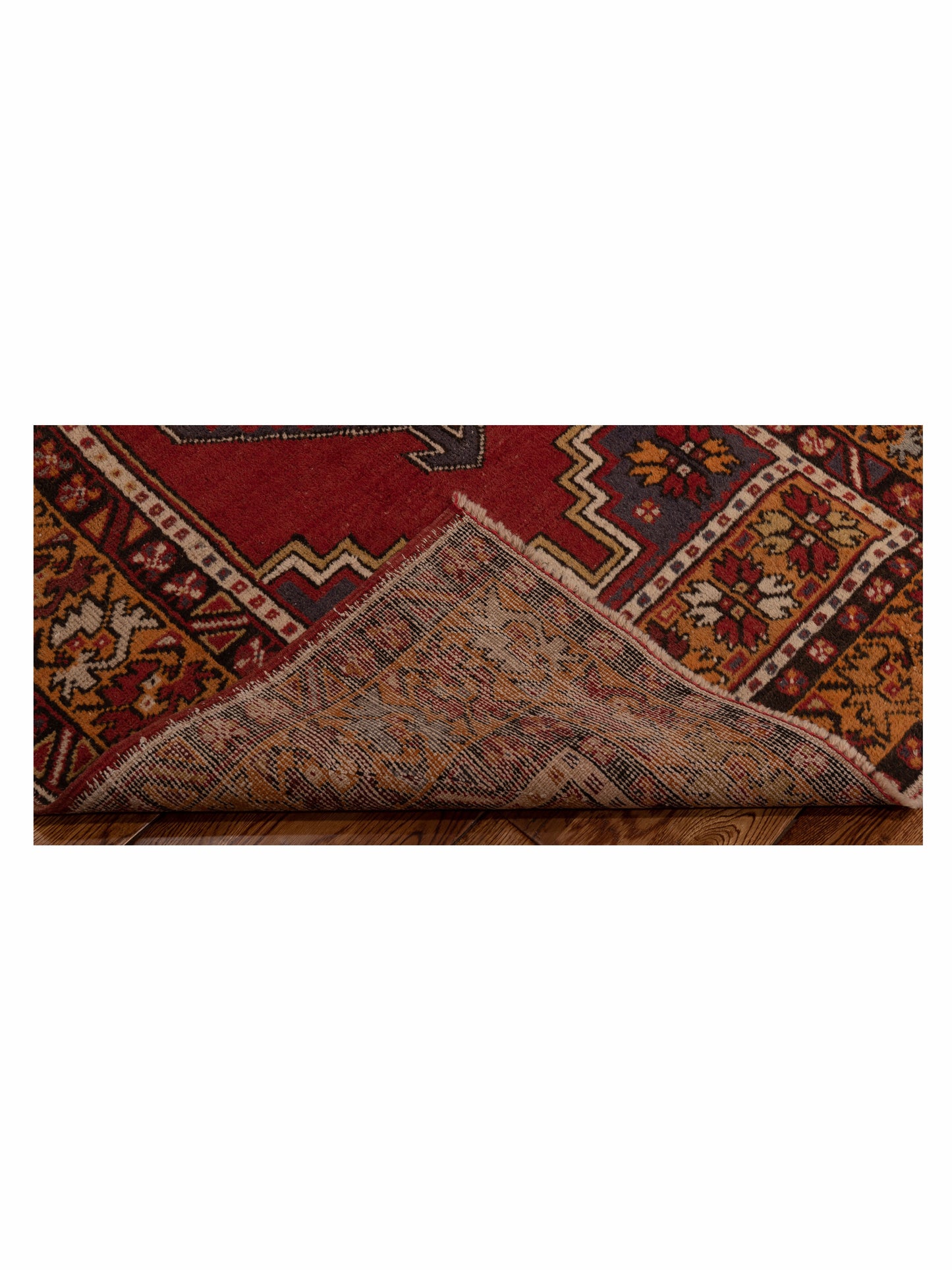 Nomadra Red Orange 3.8x5.10 Hand Knotted Rug