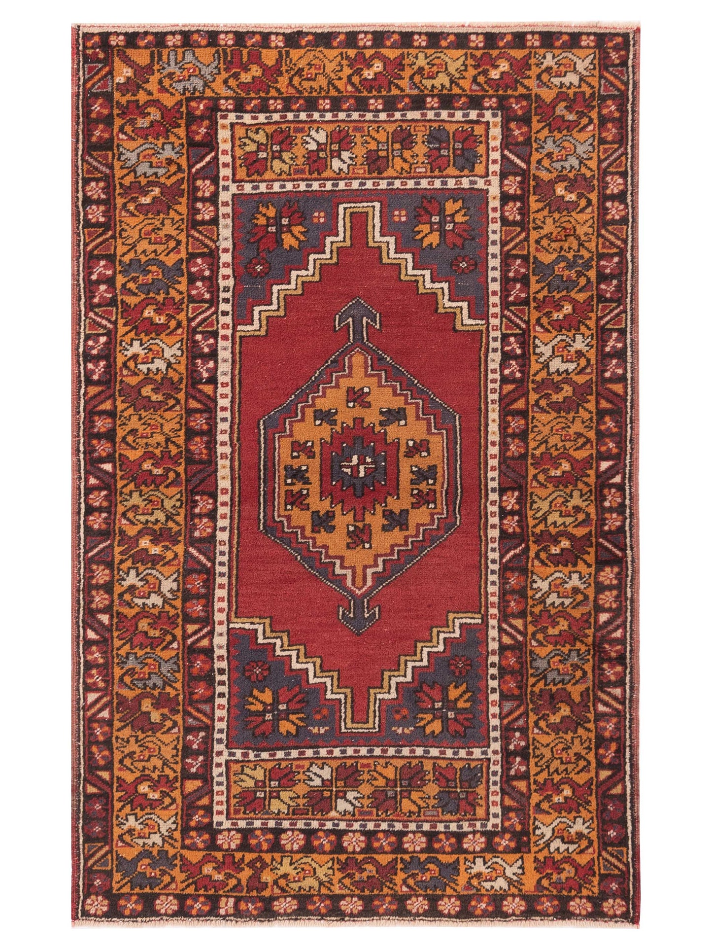 Pasha Old Anatolian  Red Orange Traditional