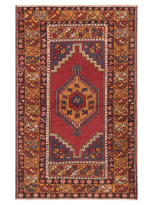 Pasha Old Anatolian  Red Orange Traditional