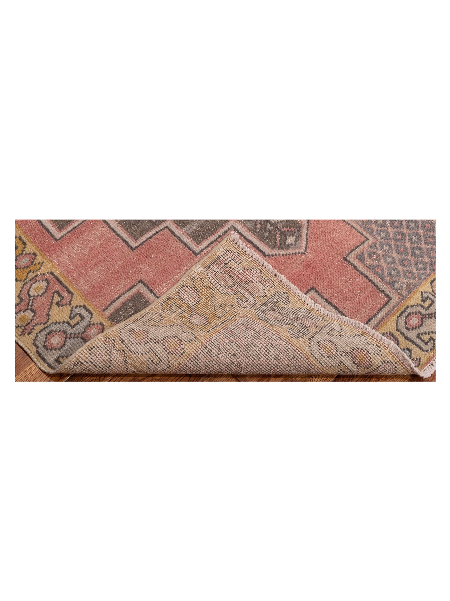 Nomadra Pink Beige 4.1x8.5 Hand Knotted Rug