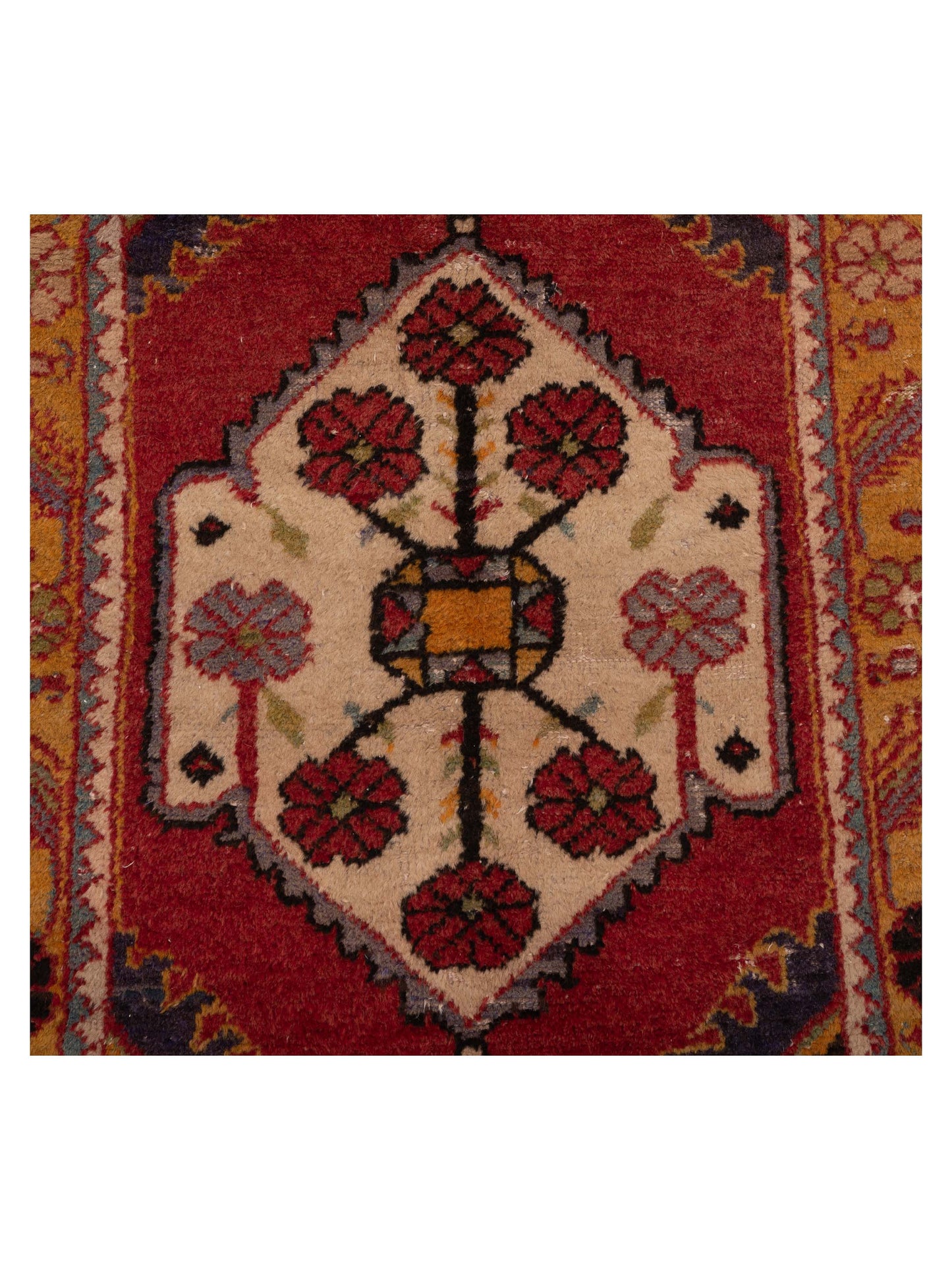 Nomadra Red Yellow 2.7x5.1 Hand Knotted Rug