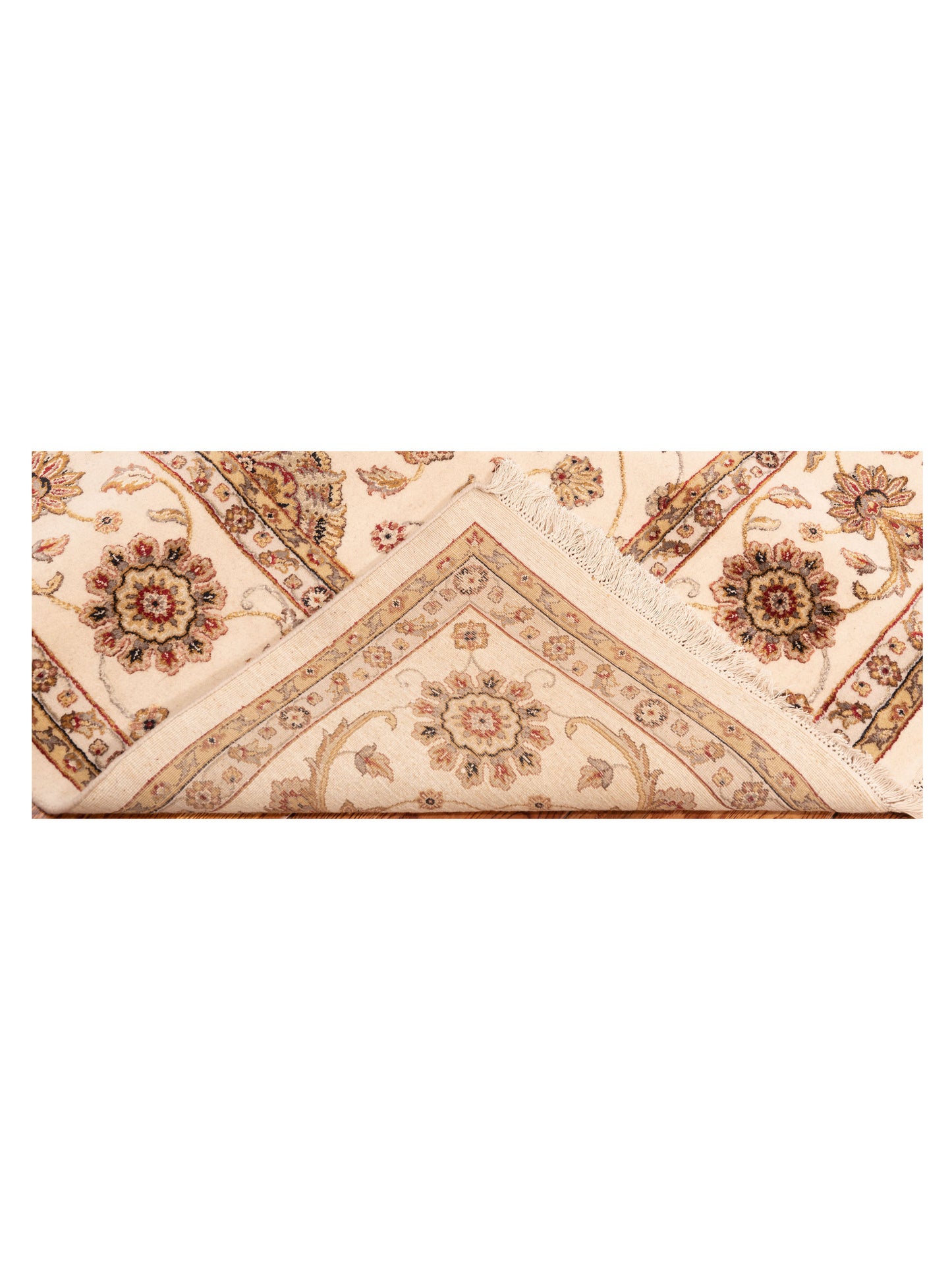 Javira Silk Ivory Ivory 7.11x10 Hand Knotted Rug