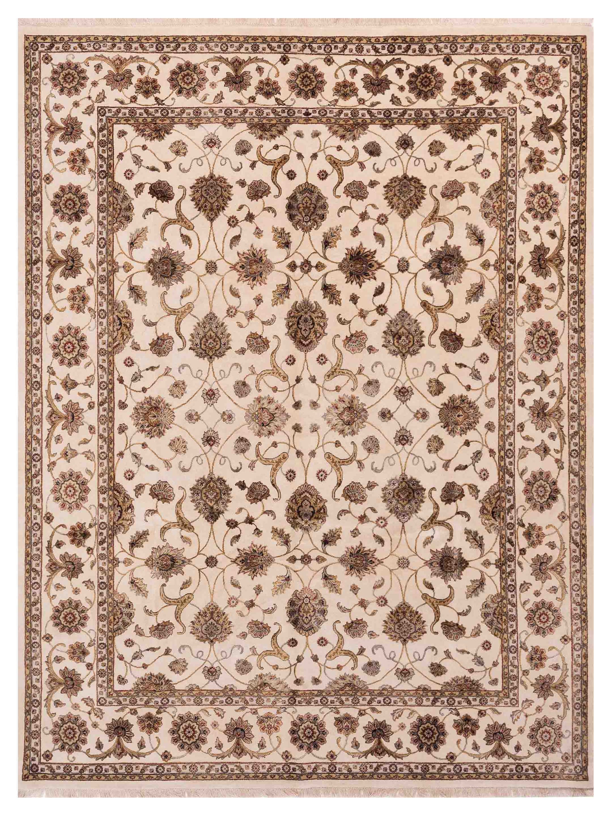 Rajpur Imperial Silk  Ivory Ivory Traditional