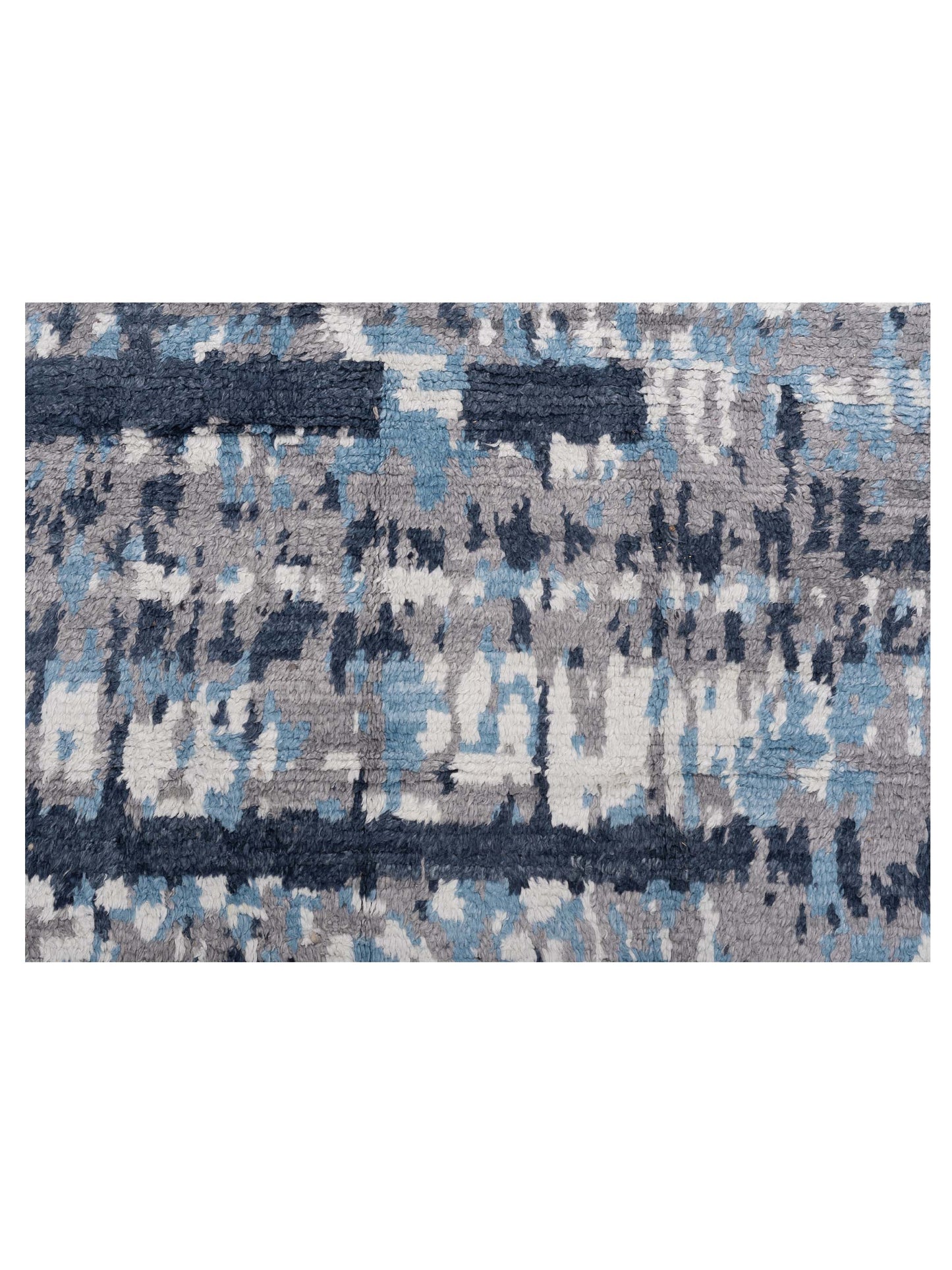 Anavera Gray Ivory 7.11x9.9 Hand Knotted Rug