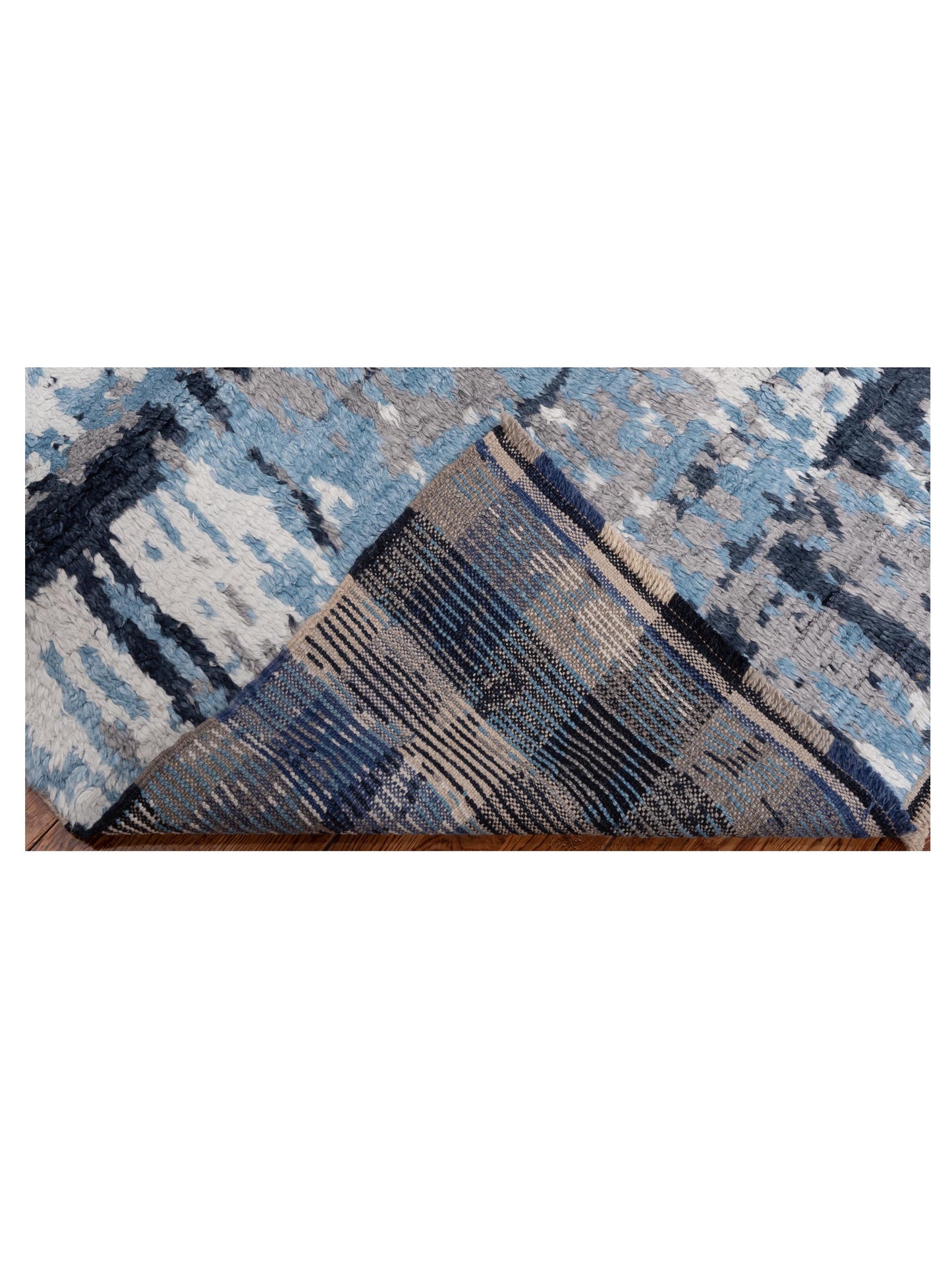 Anavera Gray Ivory 7.11x9.9 Hand Knotted Rug