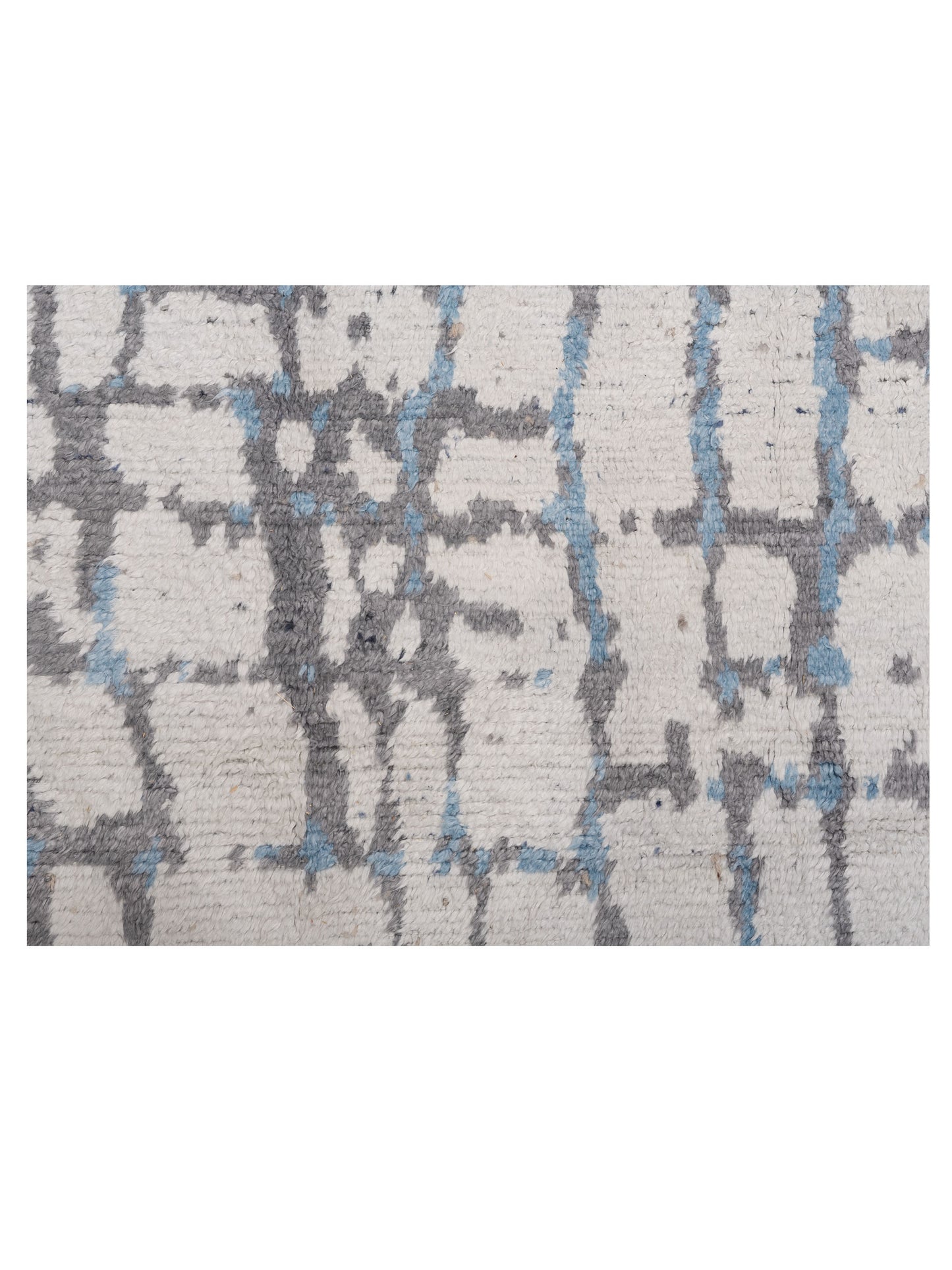 Anavera Ivory Gray 8.1x9.9 Hand Knotted Rug