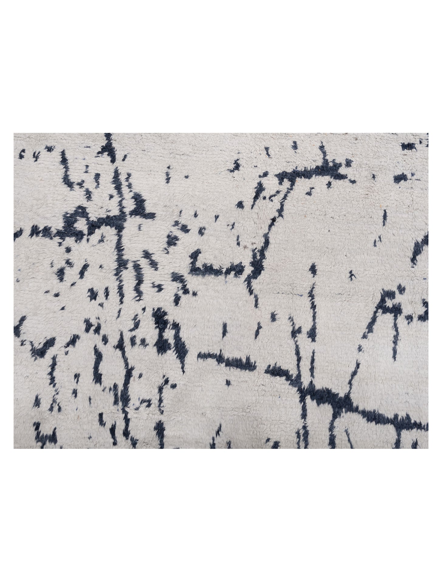 Anavera Ivory Blue 7.10x9.6 Hand Knotted Rug