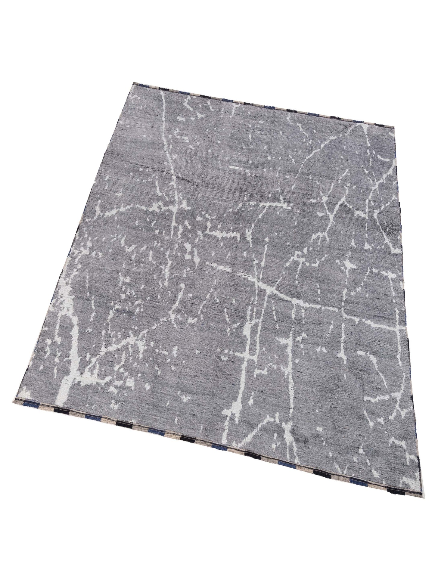 Anavera Gray Gray 8.2x9.11 Hand Knotted Rug