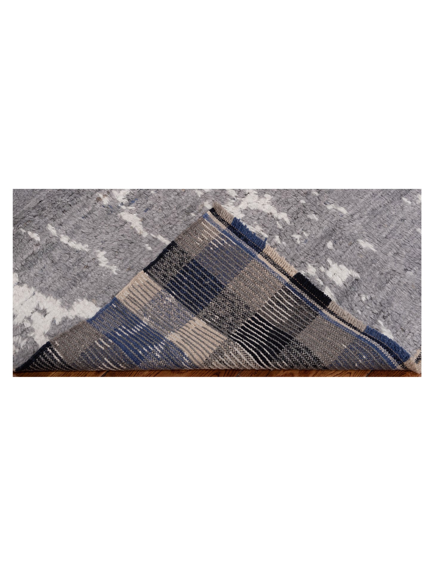 Anavera Gray Gray 8.2x9.11 Hand Knotted Rug