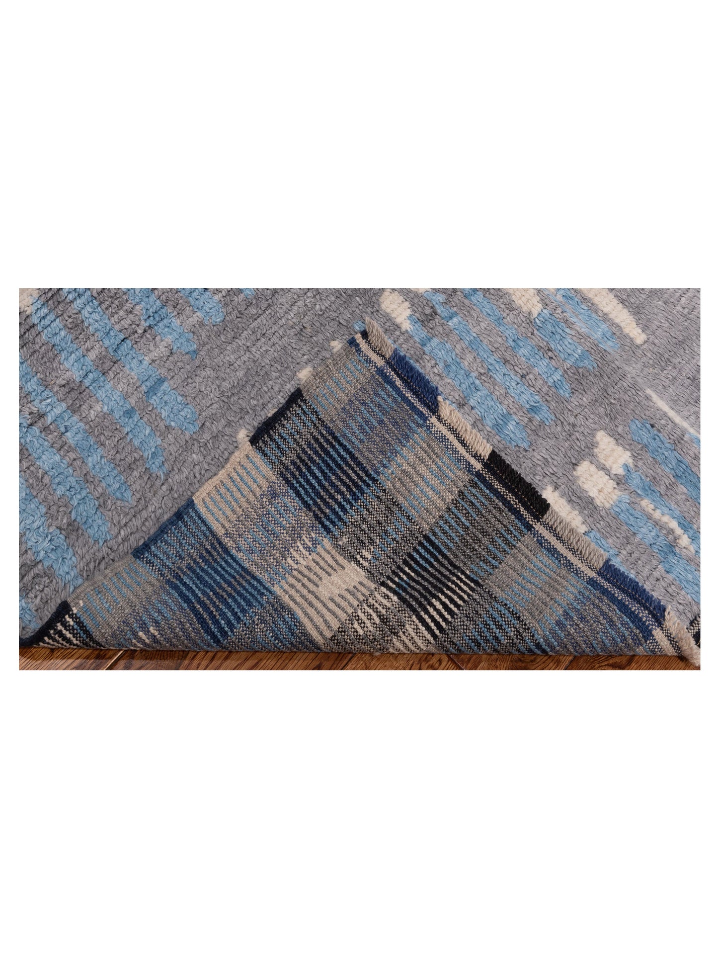 Anavera Gray Ivory 7.10x9.9 Hand Knotted Rug