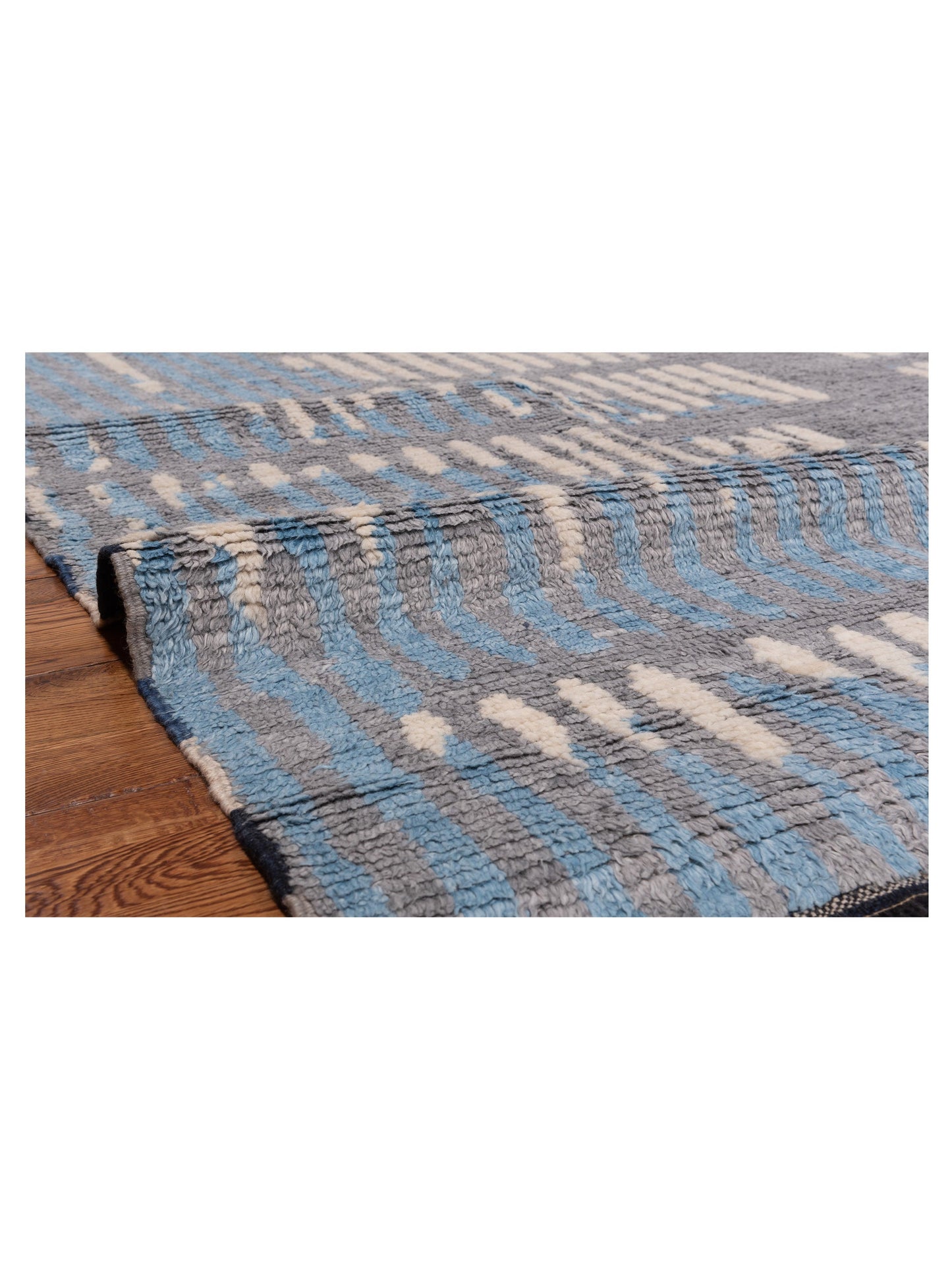 Anavera Gray Ivory 7.10x9.9 Hand Knotted Rug