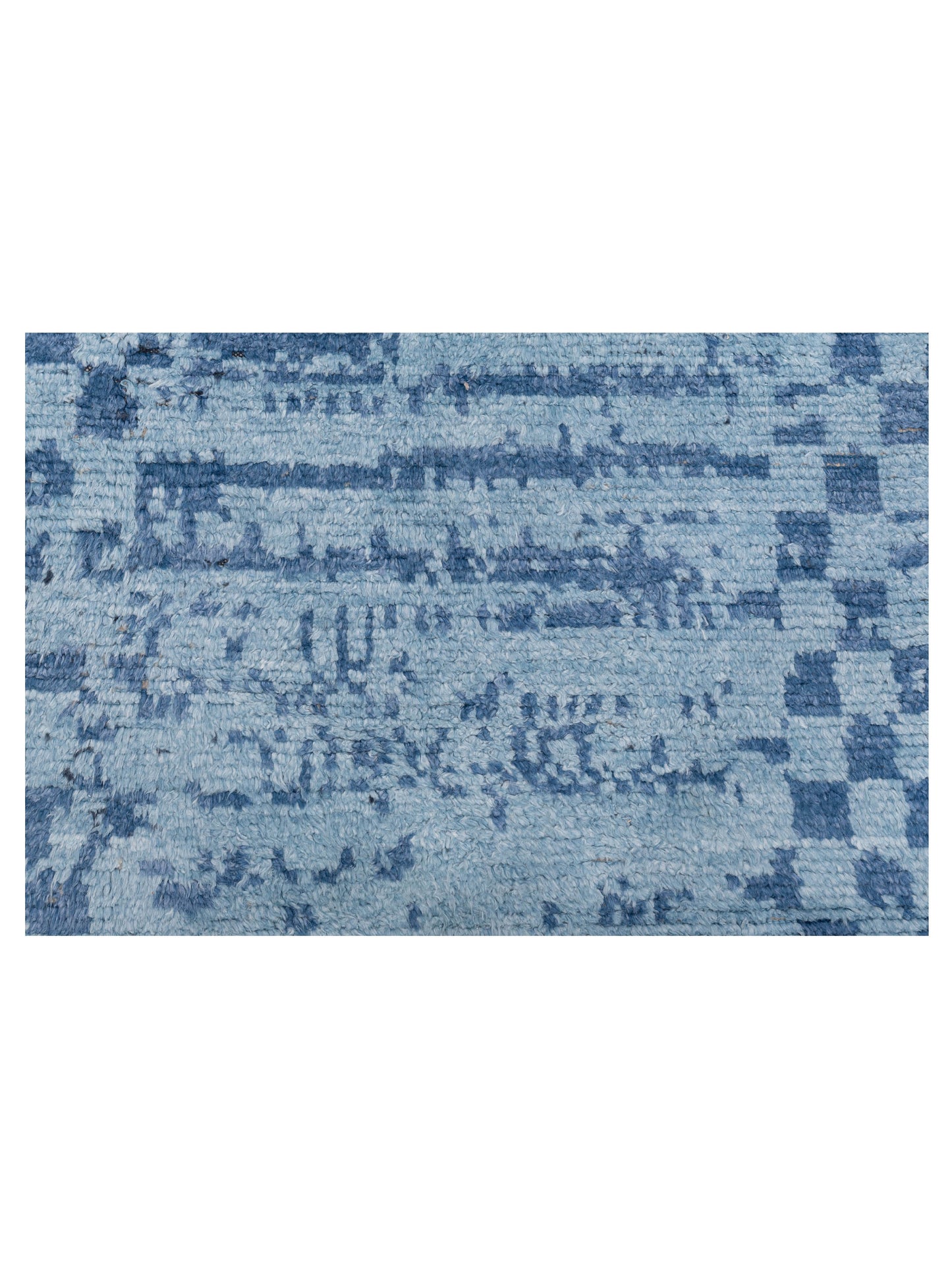 Anavera Blue Blue 3.11x5.10 Hand Knotted Rug