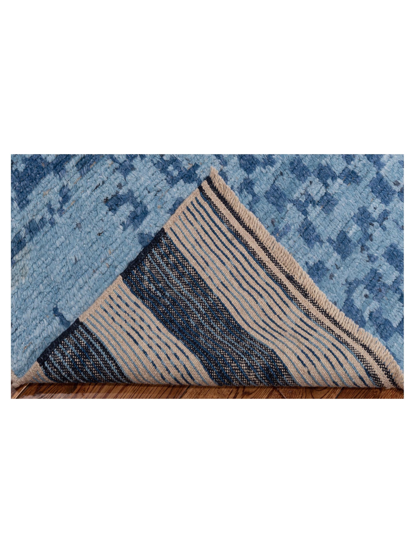 Anavera Blue Blue 4.1x6 Hand Knotted Rug