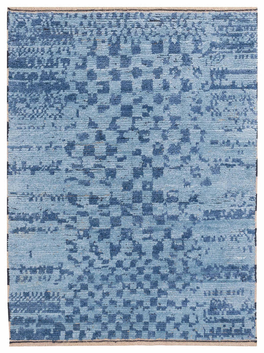 Anavera Blue Blue 4.1x6 Hand Knotted Rug