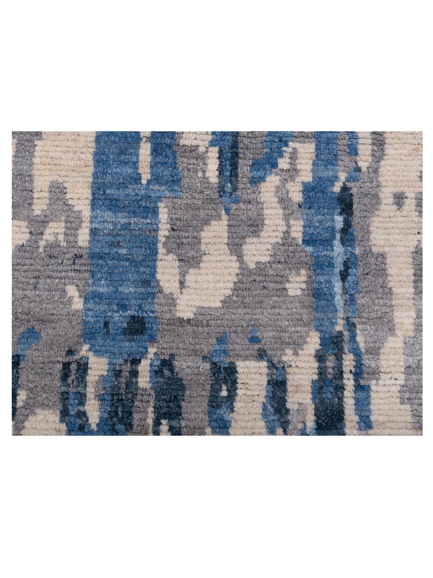Anavera Blue Ivory 8x9.10 Hand Knotted Rug