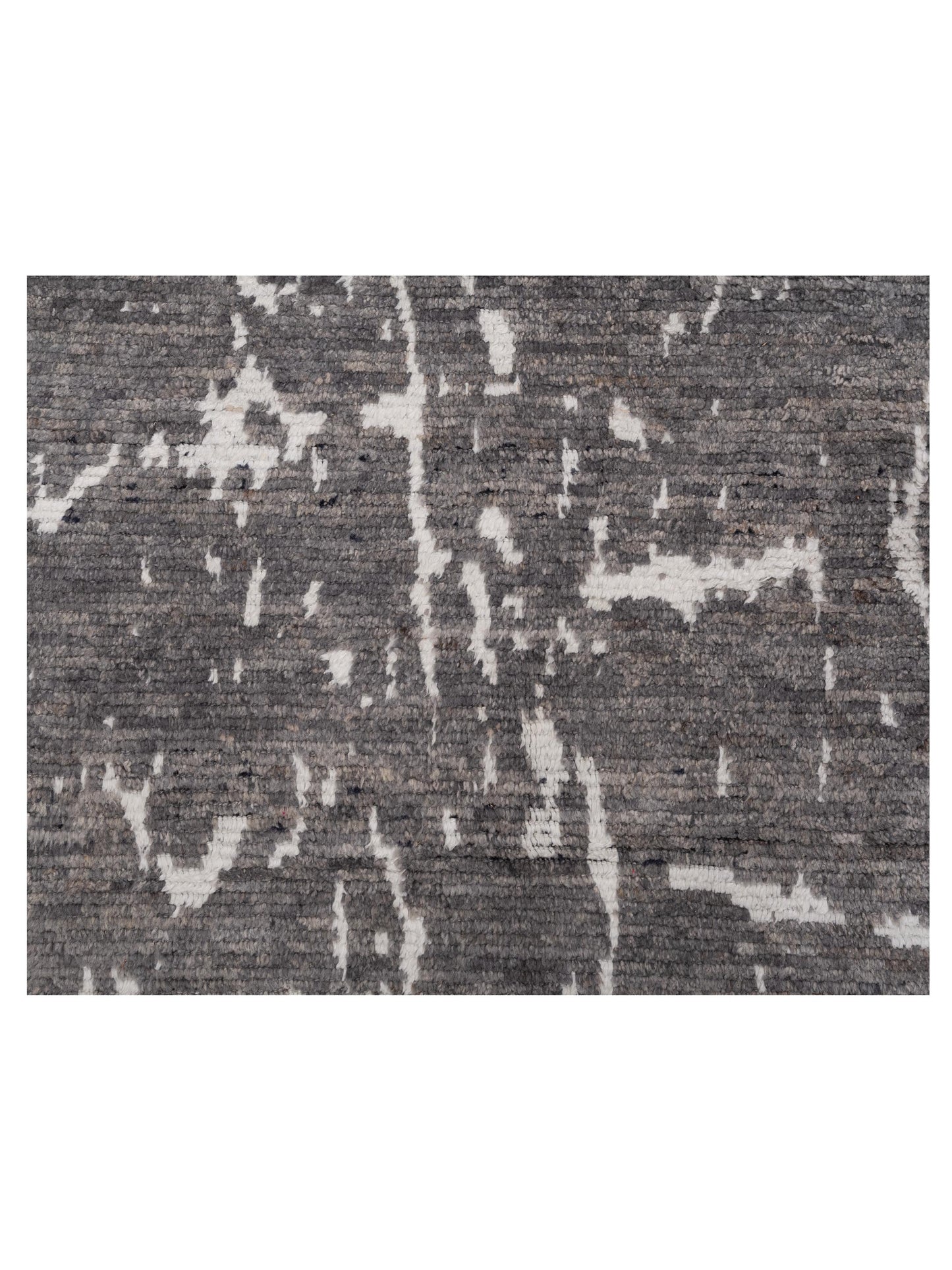 Anavera Gray Gray 8.1x9.9 Hand Knotted Rug