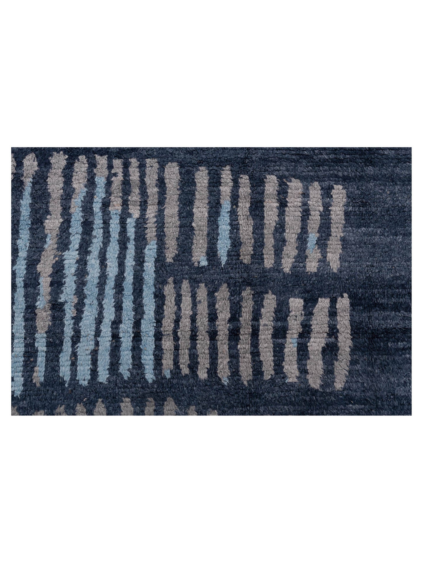 Anavera Blue Gray 7.10x9.9 Hand Knotted Rug