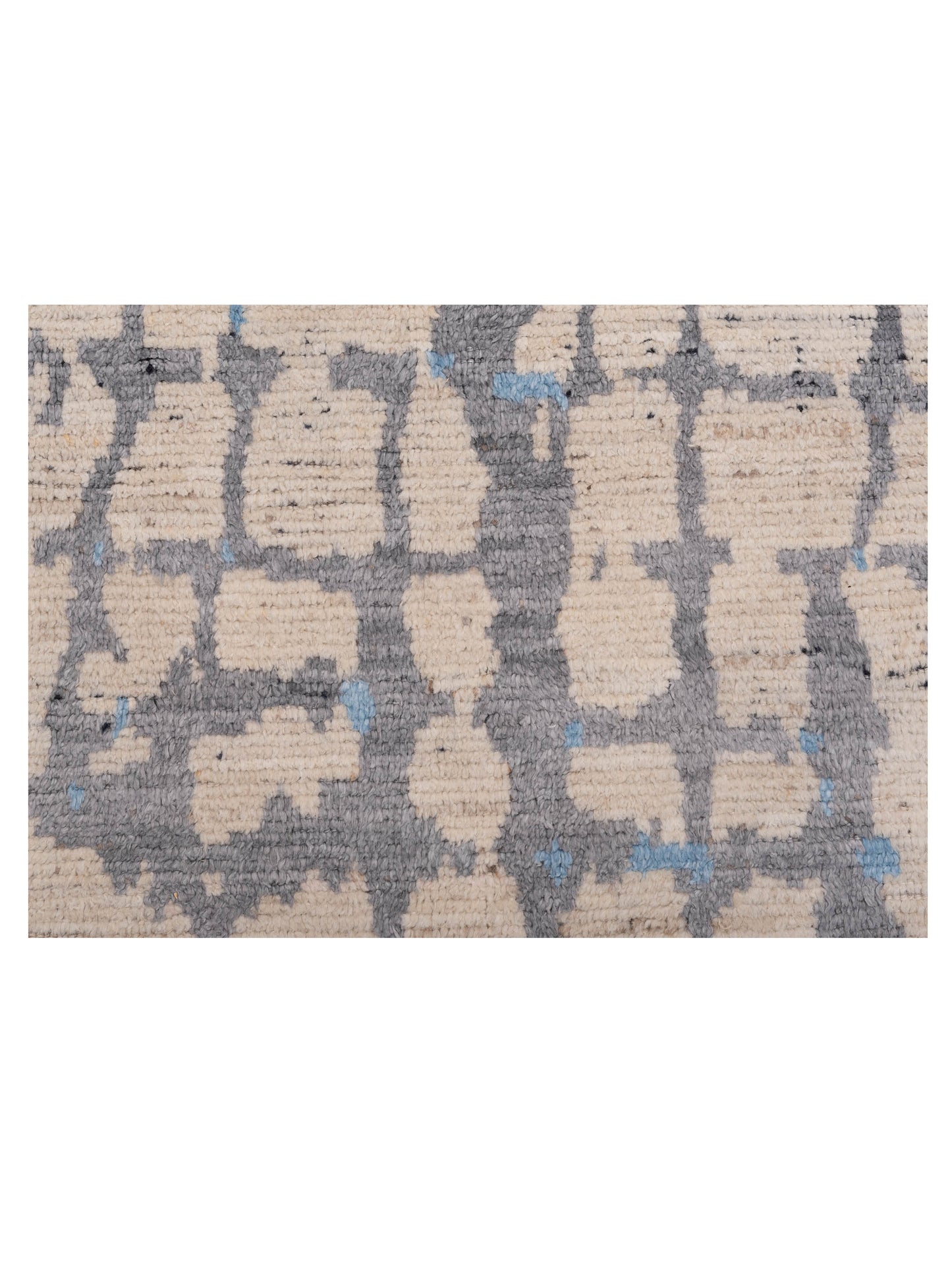 Anavera Ivory Gray 8.1x9.11 Hand Knotted Rug