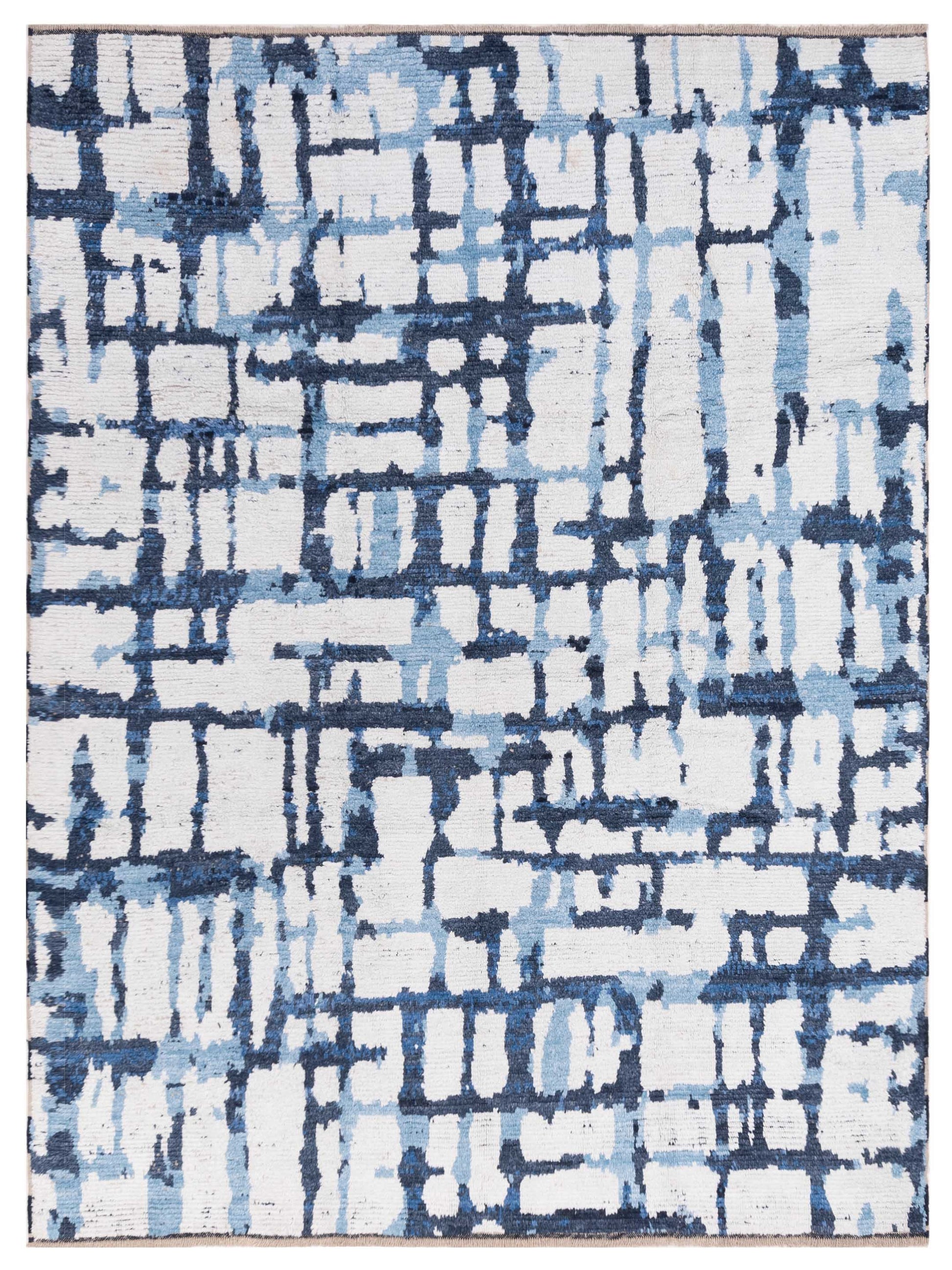 Pasha Atlas  Ivory Blue Contemporary