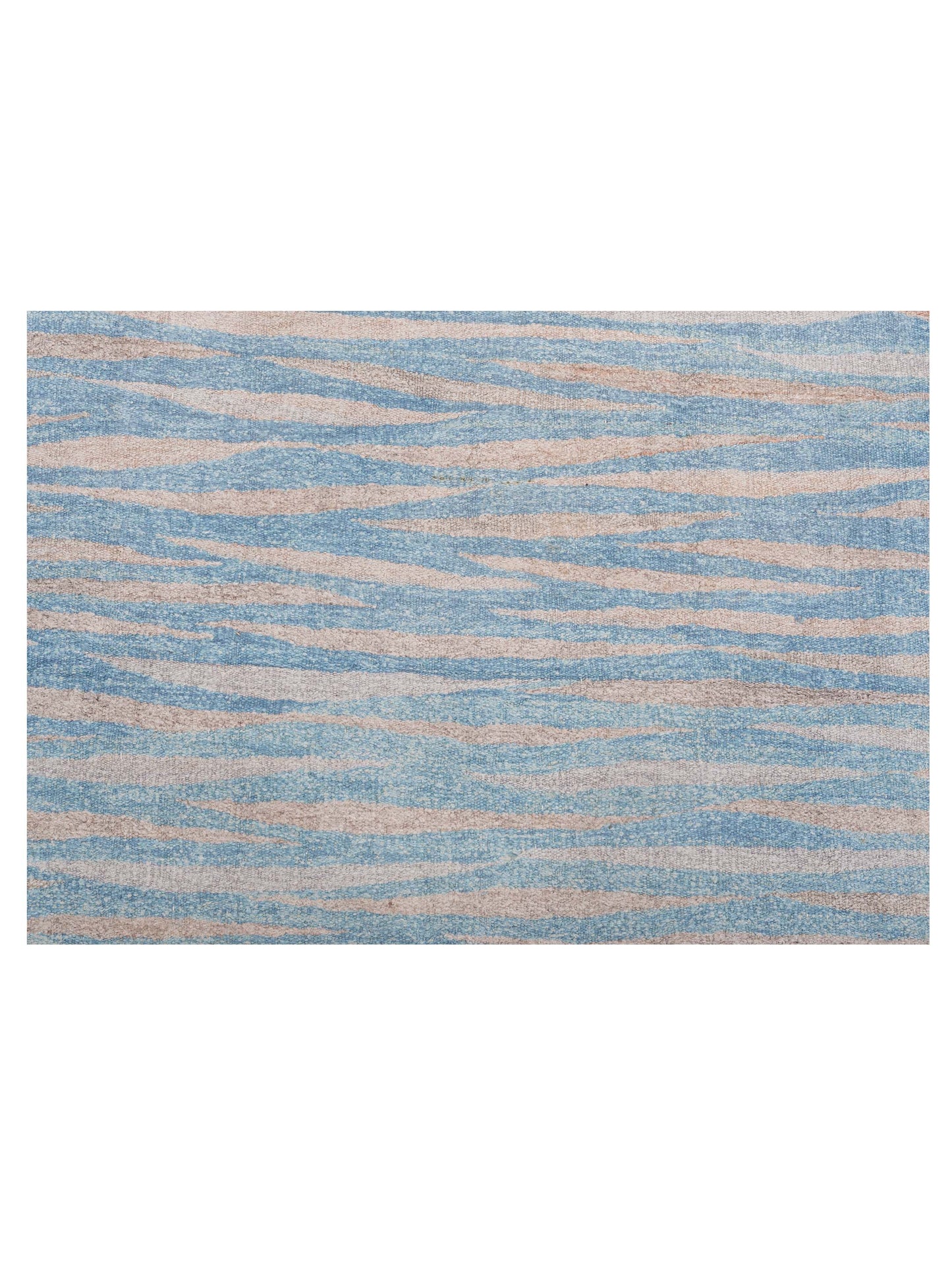 Flaxen Blue Silver 8.2x9.10 Hand Woven Rug