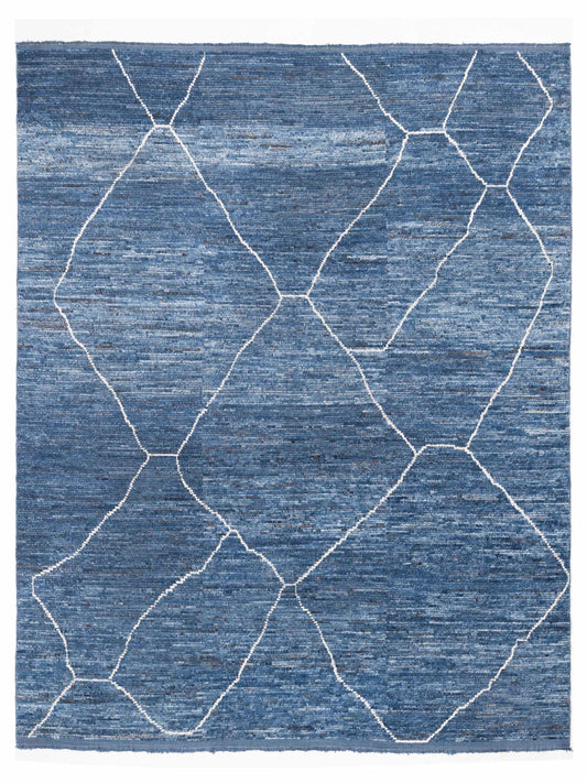 Pasha Berber  Indigo Ivory Contemporary