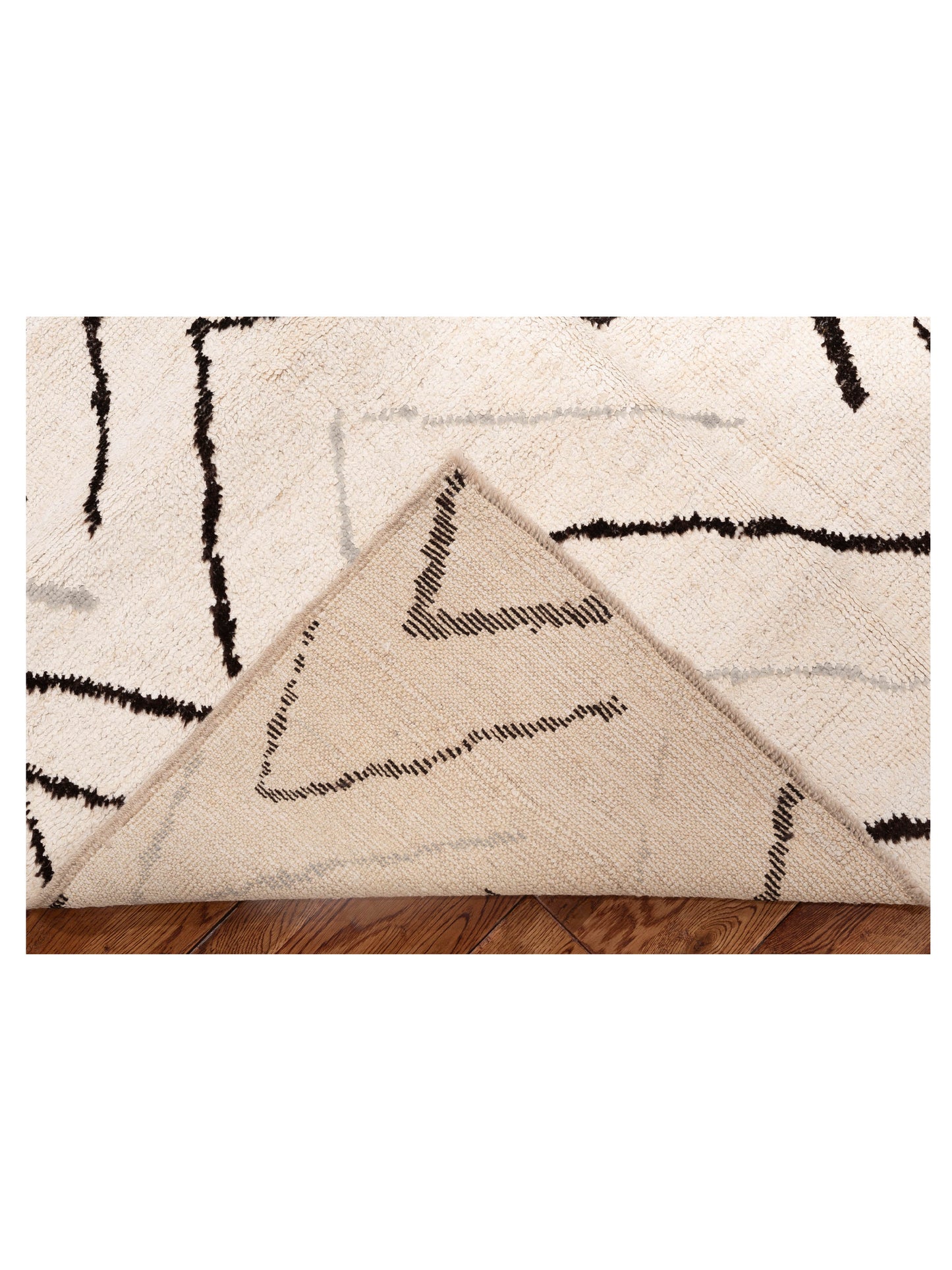 Anavera Ivory 7.9x9.4 Hand Knotted Rug