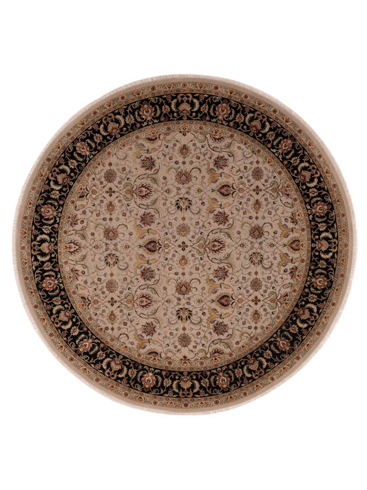 Rajpur Imperial Silk  Ivory Black Traditional