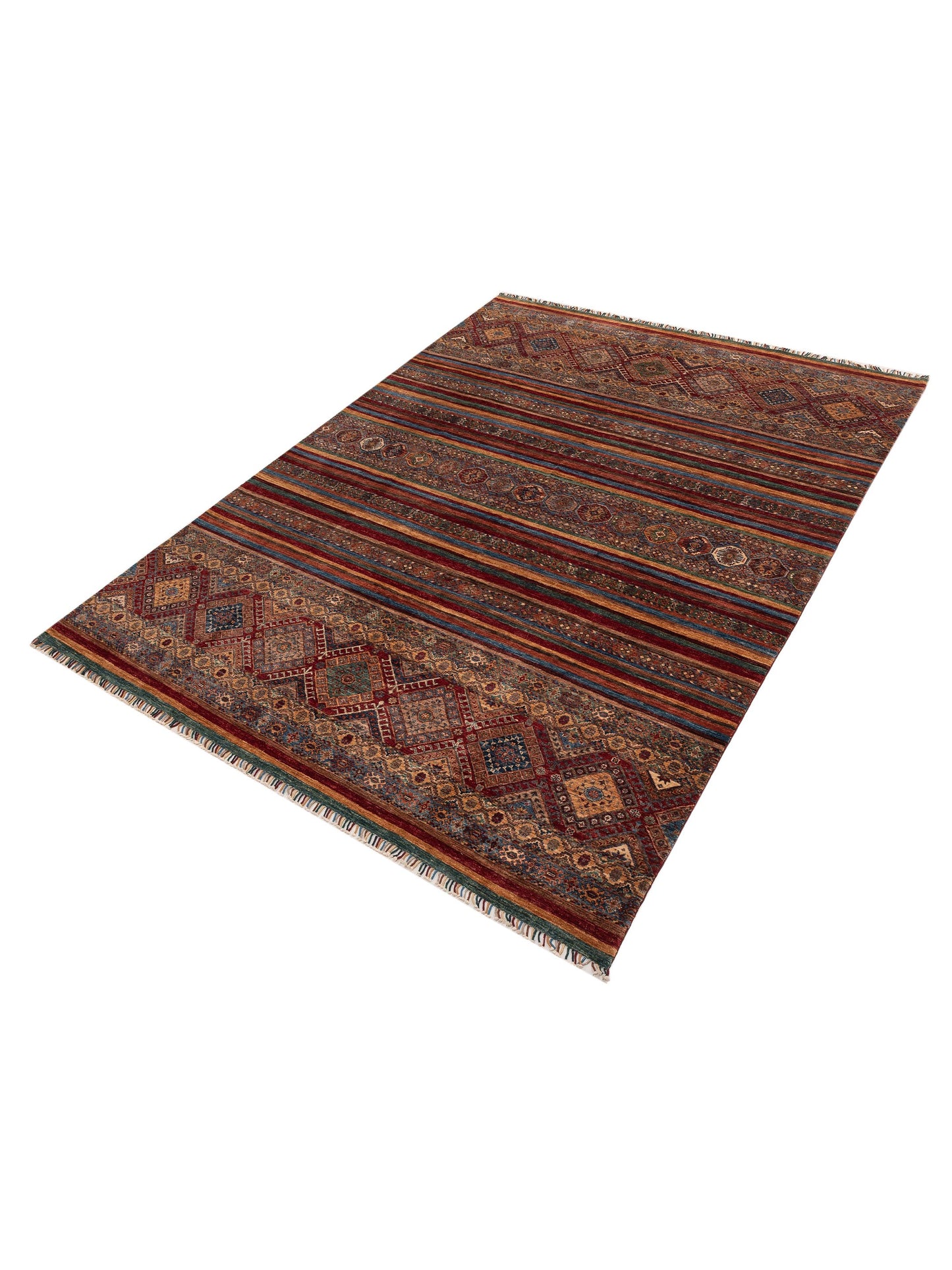Khoraya Multi Multi 8.10x12 Hand Knotted Rug
