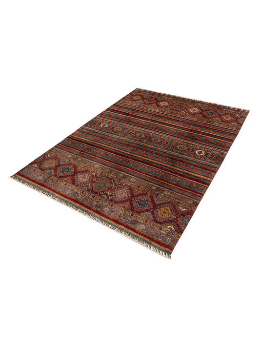 Khoraya Multi Multi 8.11x11.10 Hand Knotted Rug