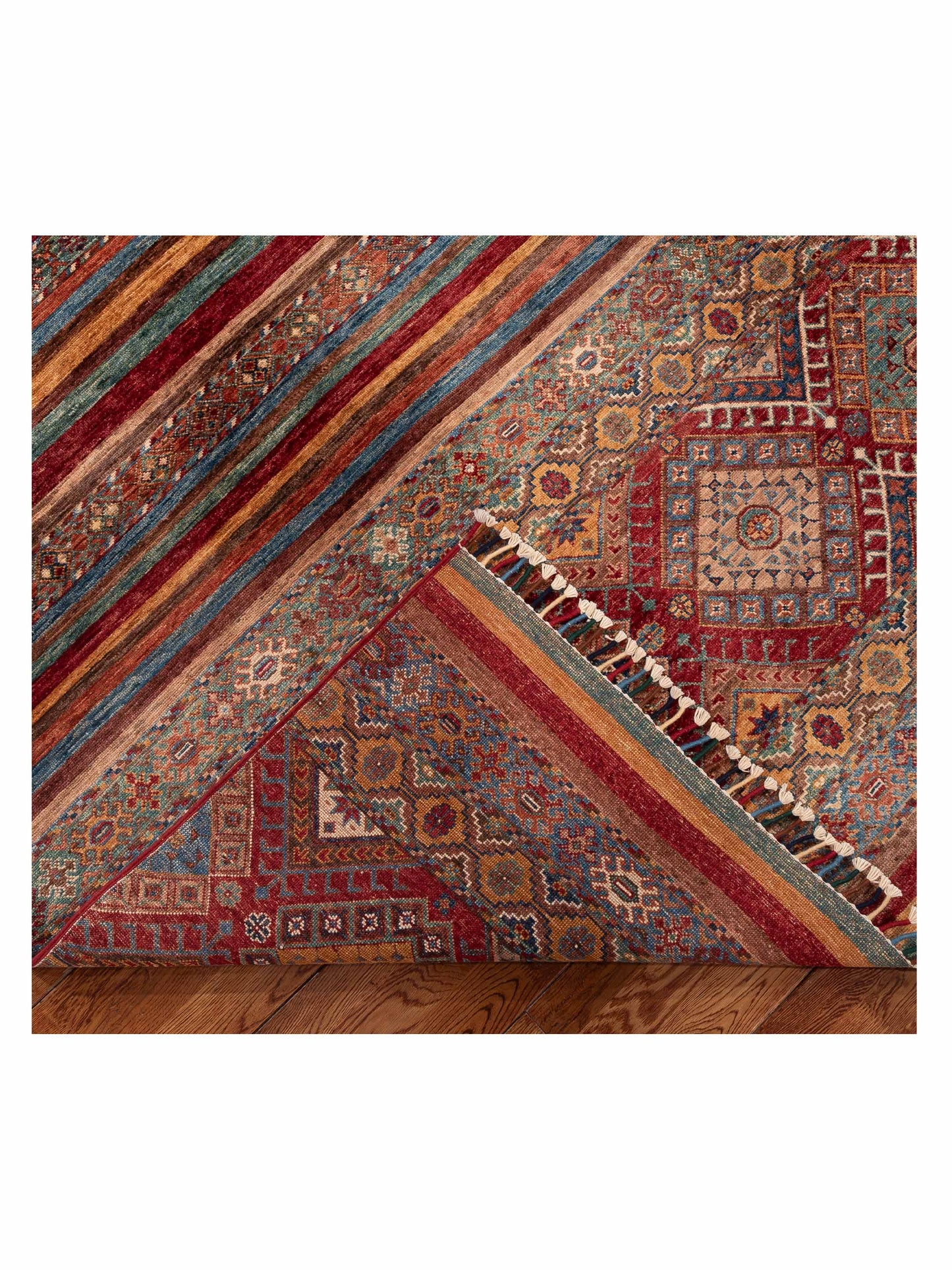 Khoraya Multi Multi 8.11x11.10 Hand Knotted Rug