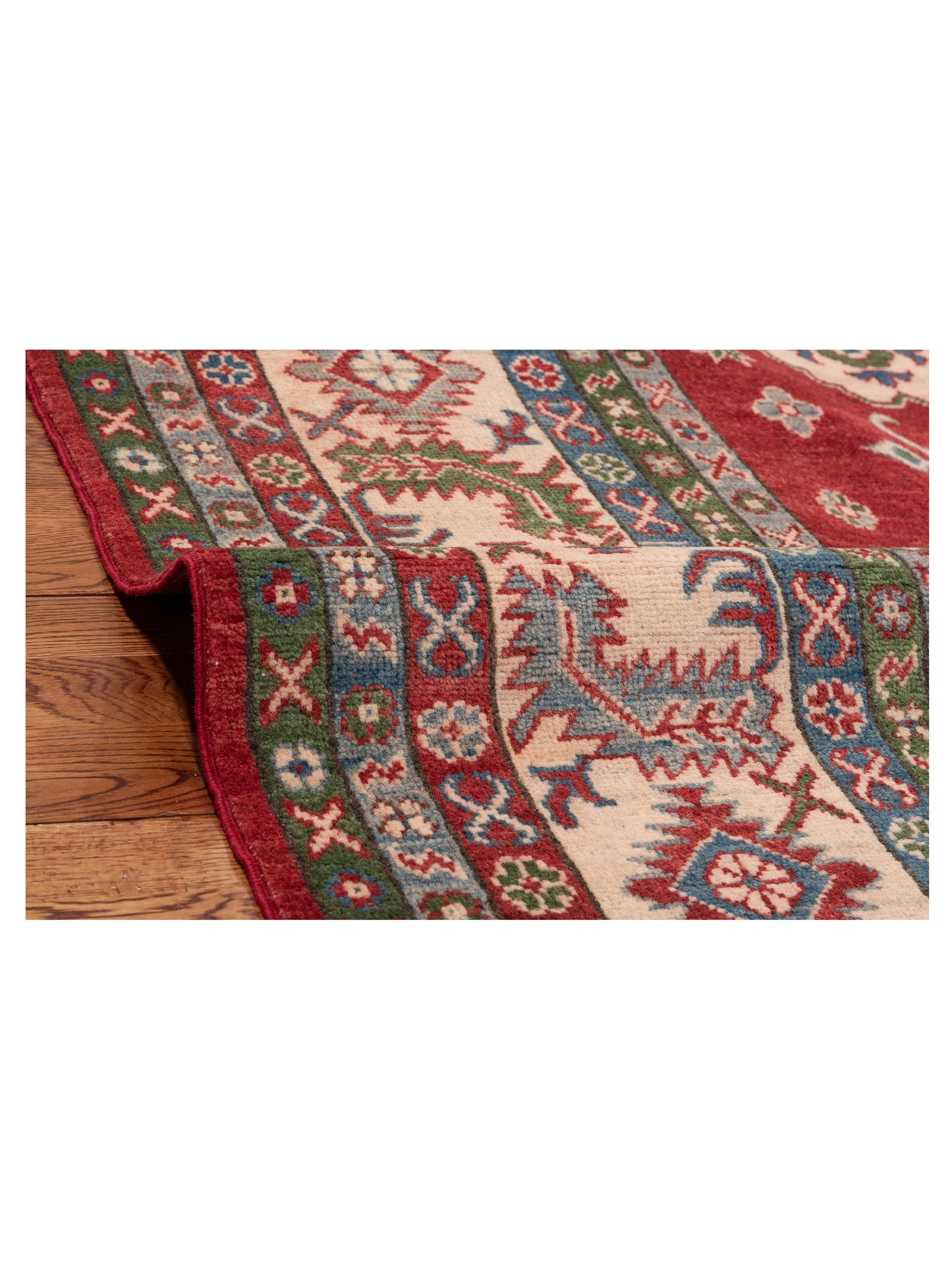 Kazura Red Ivory 8.4x9.9 Hand Knotted Rug