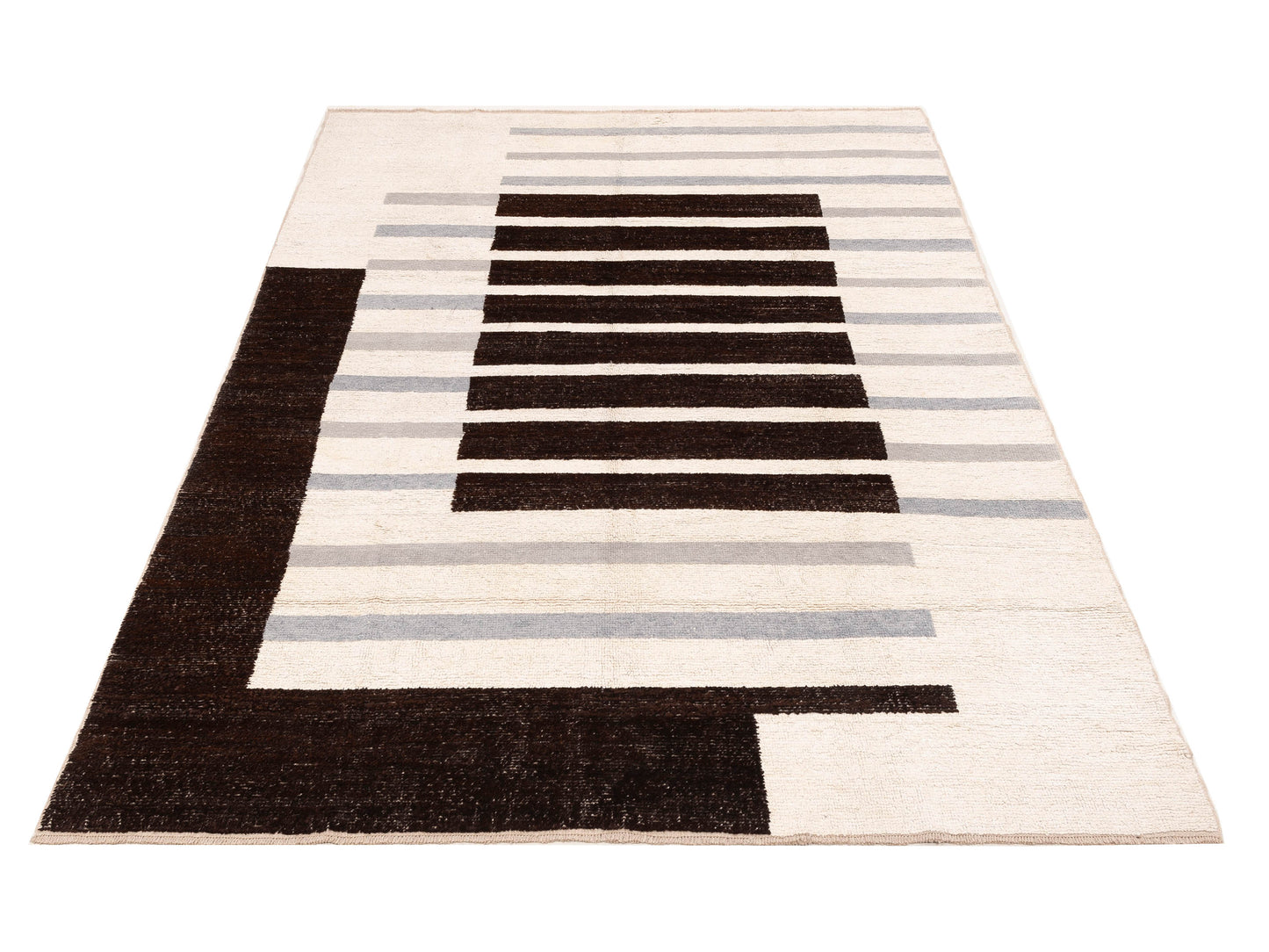 Anavera Ivory 7.9x10.8 Hand Knotted Rug