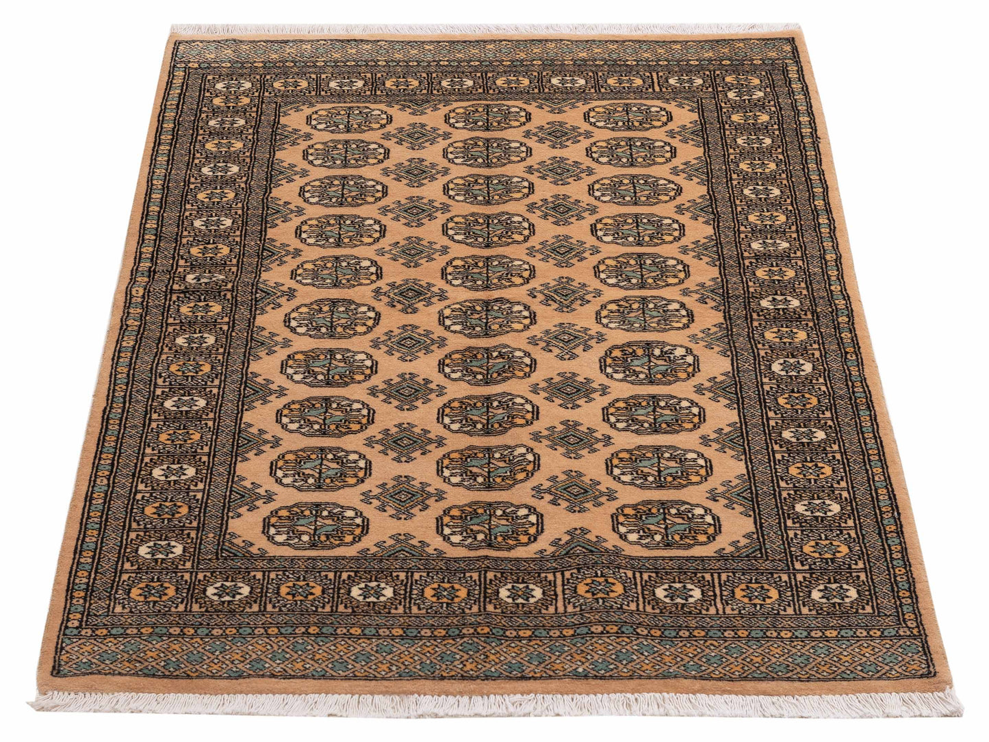 Bokhara Beige Beige 4.1x6.2 Hand Knotted Rug