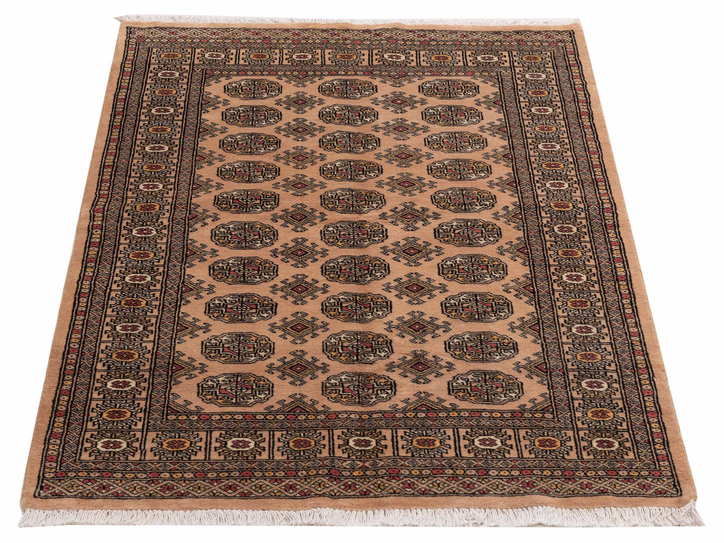 Bokhara Beige Beige 4.1x6.1 Hand Knotted Rug