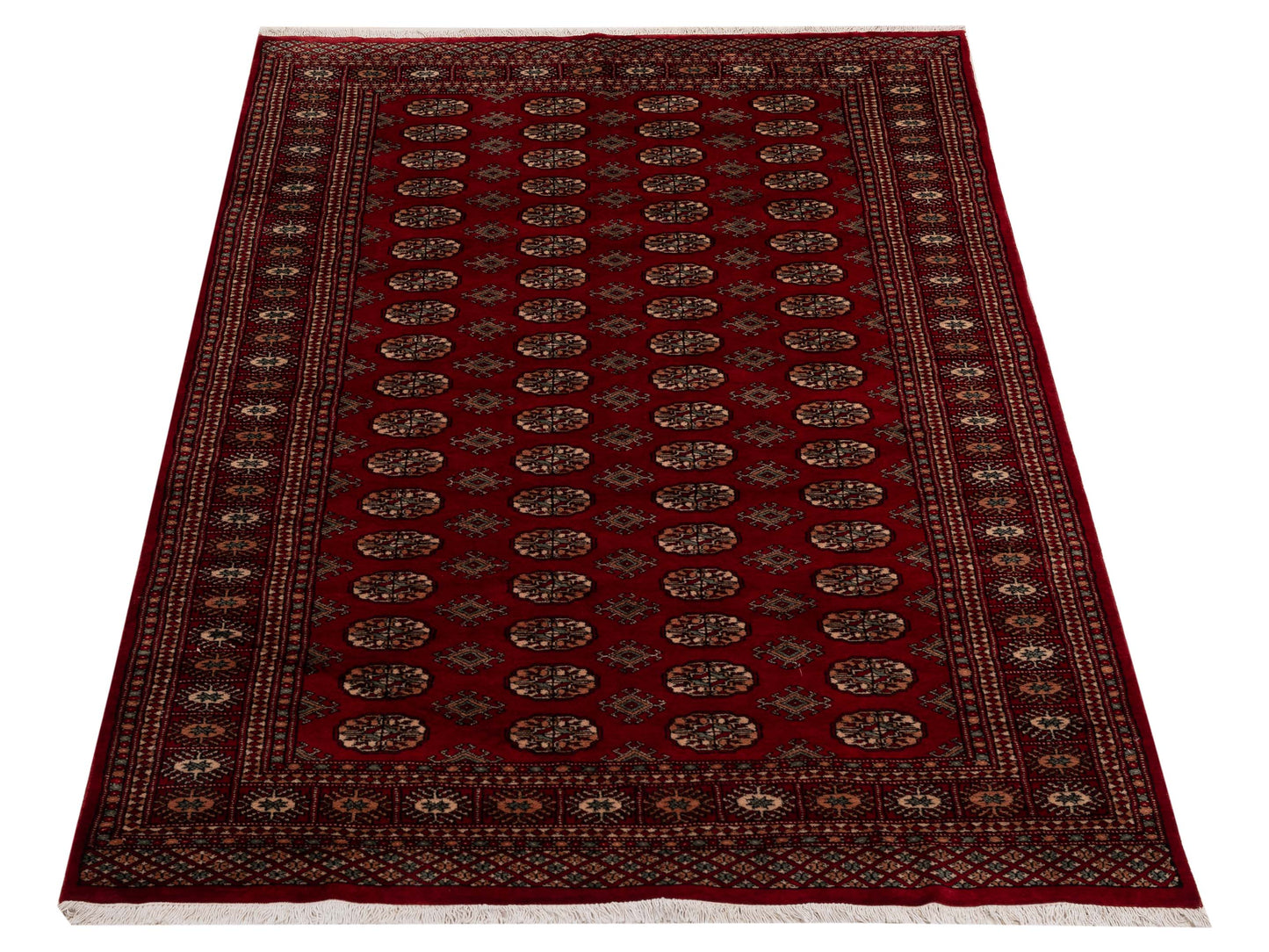 Bokhara Red Red 5.1x8.2 Hand Knotted Rug