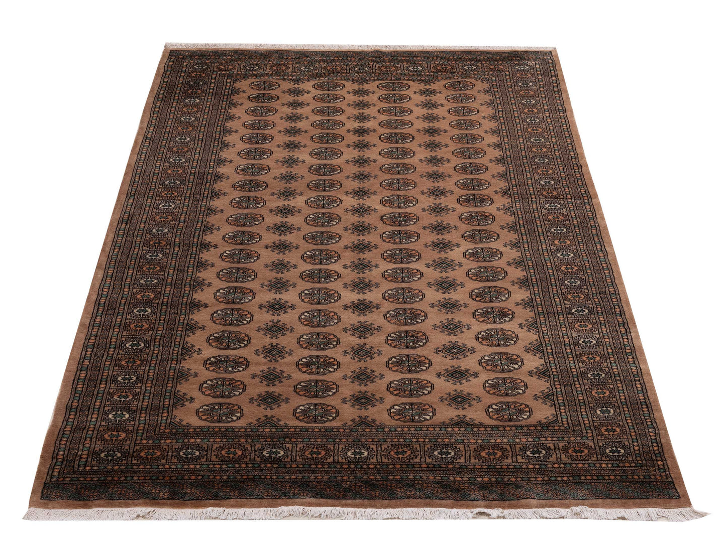 Bokhara Beige Beige 6.3x9.4 Hand Knotted Rug
