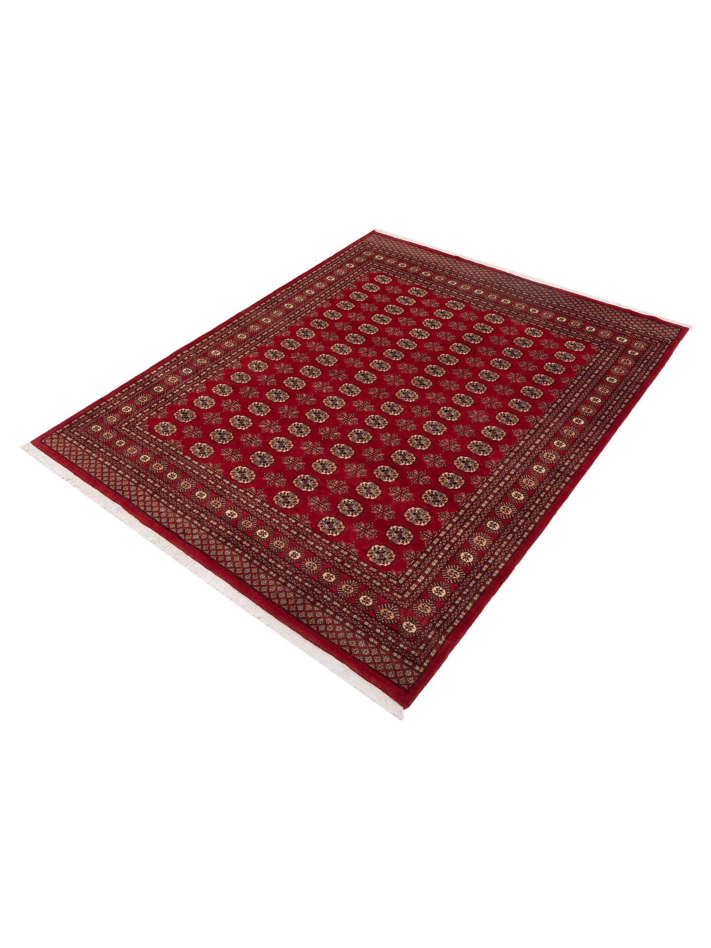 Bokhara Red Red 8.2x10.3 Hand Knotted Rug