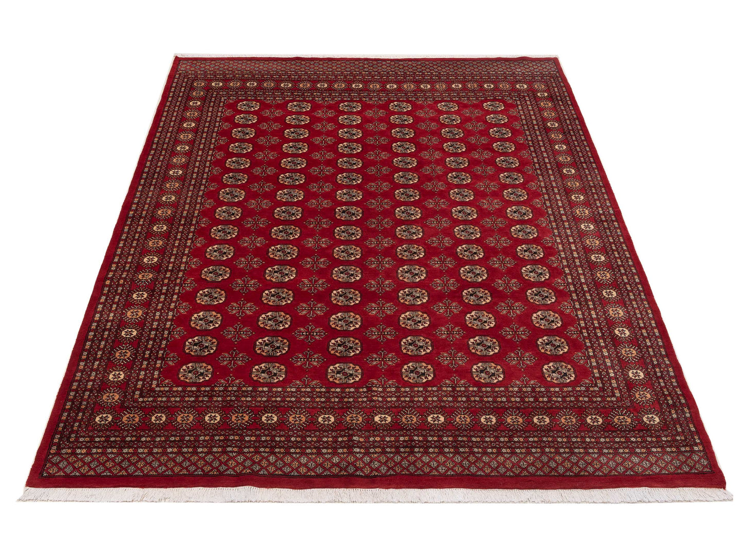 Bokhara Red Red 8.2x10.3 Hand Knotted Rug