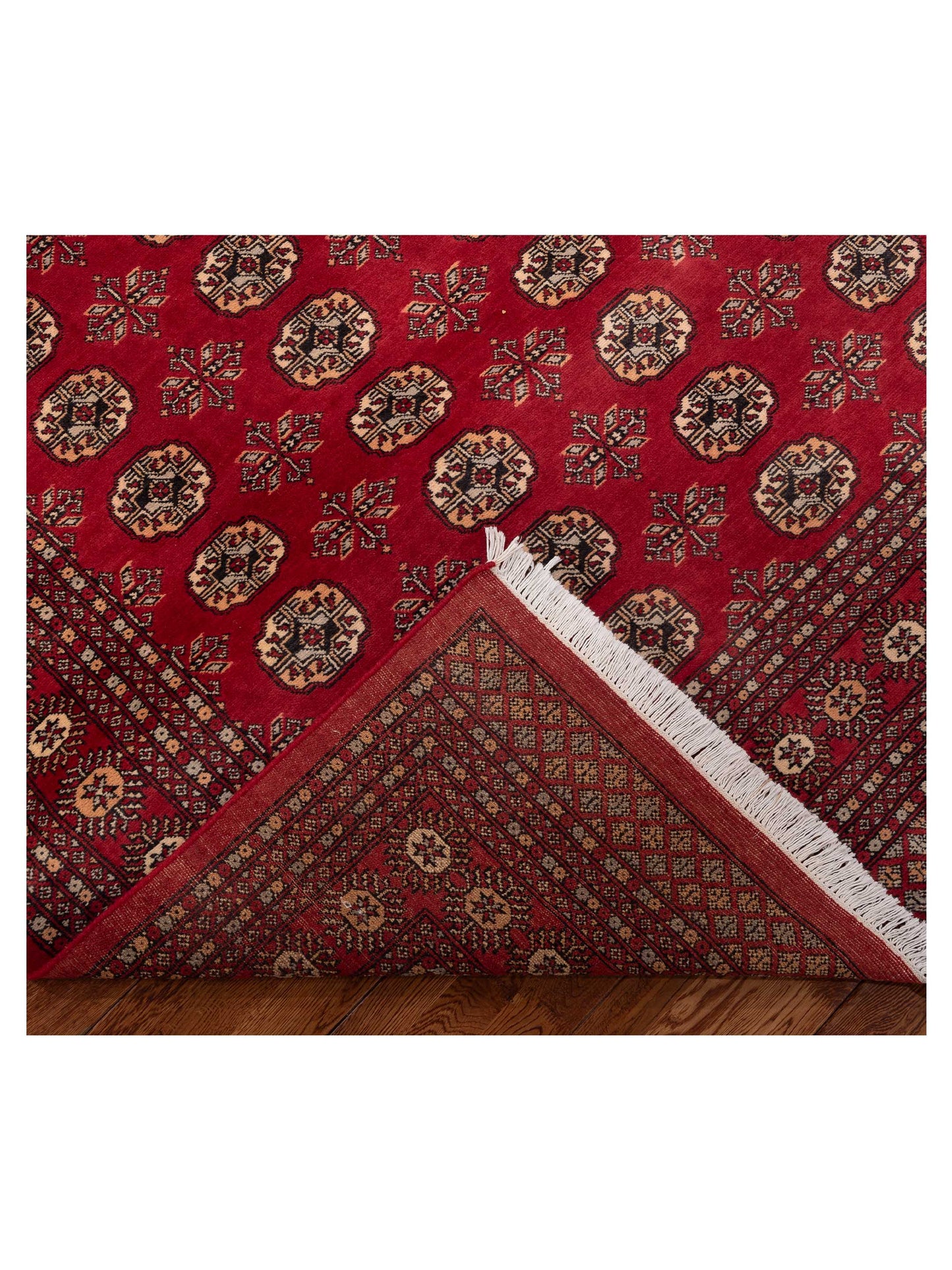 Bokhara Red Red 8.2x10.3 Hand Knotted Rug