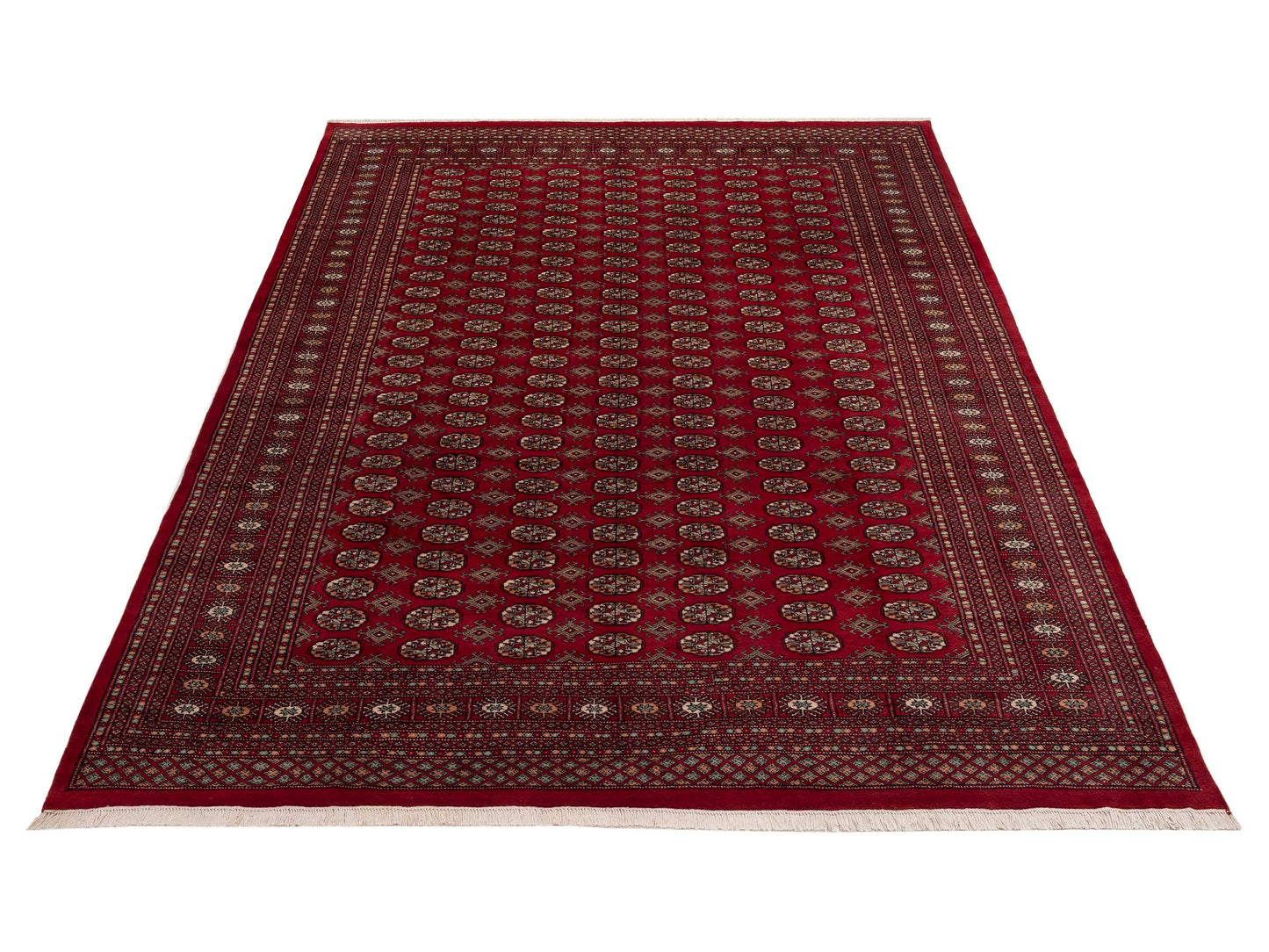 Bokhara Red Red 9x12 Hand Knotted Rug