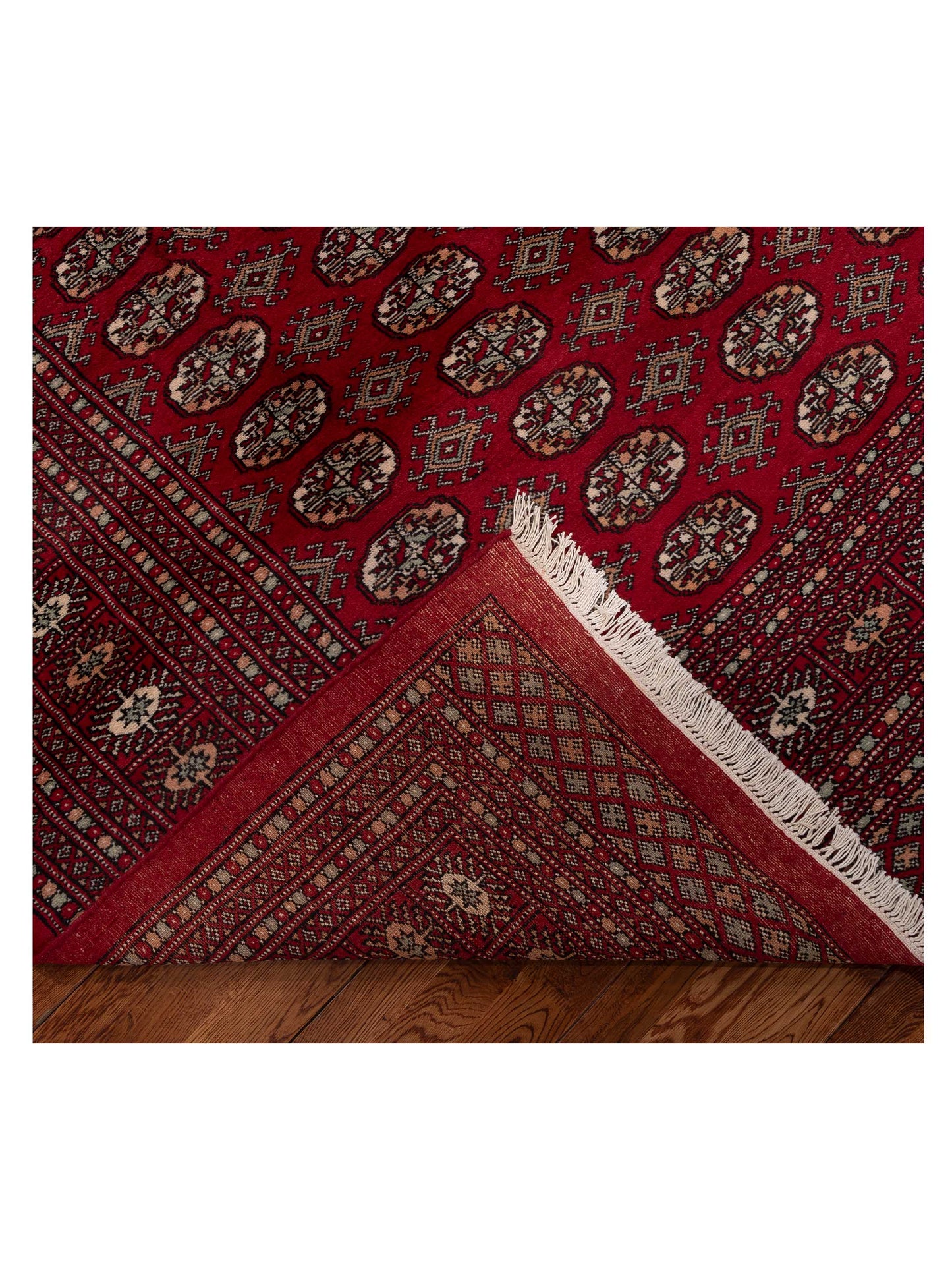 Bokhara Red Red 9x12 Hand Knotted Rug