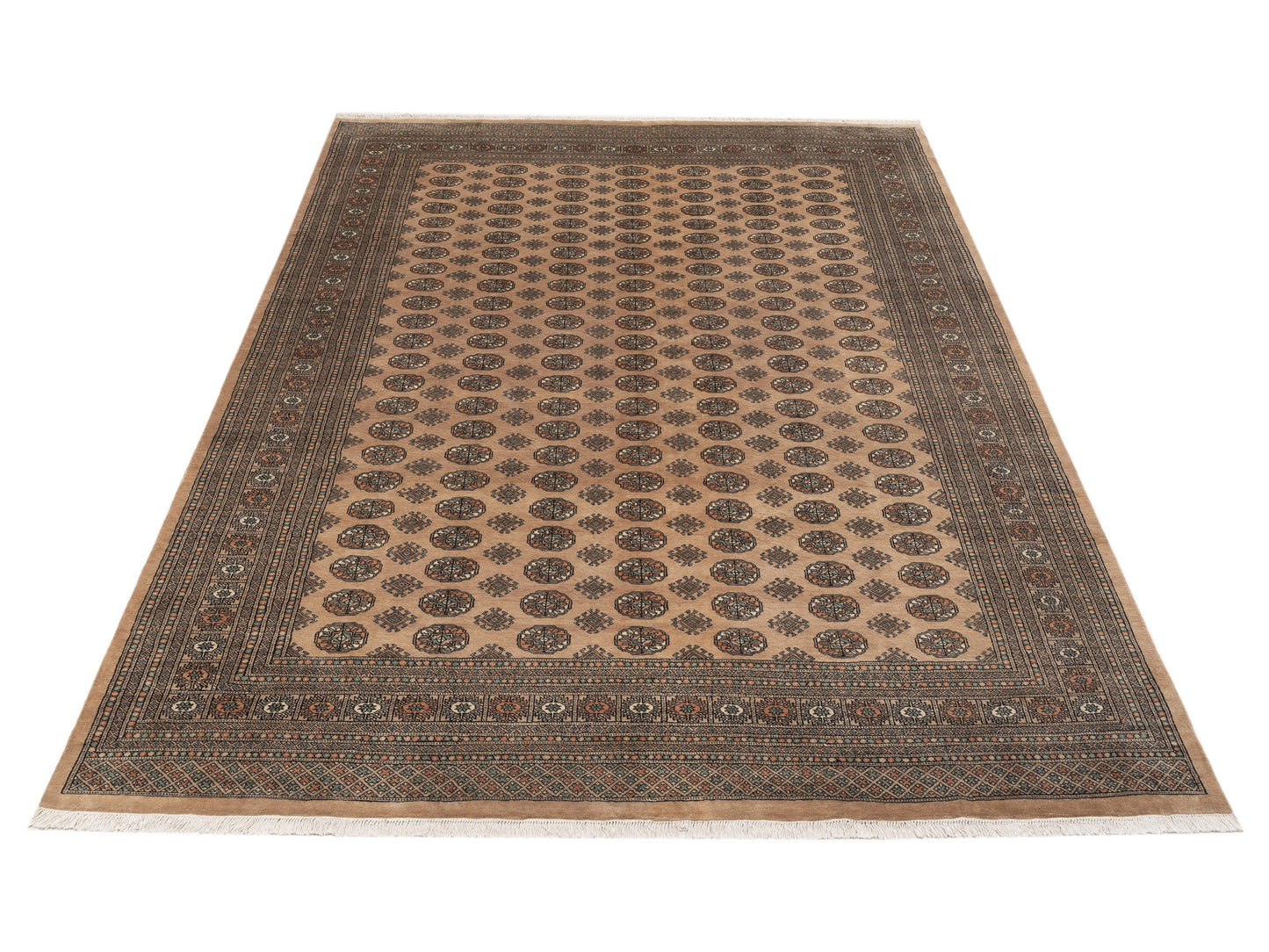 Bokhara Beige Beige 9.2x11.11 Hand Knotted Rug