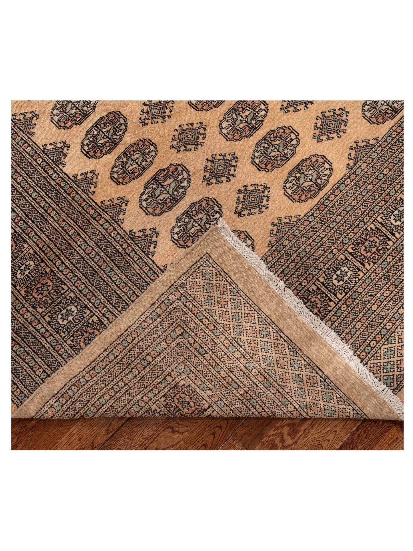 Bokhara Beige Beige 10.2x14.2 Hand Knotted Rug