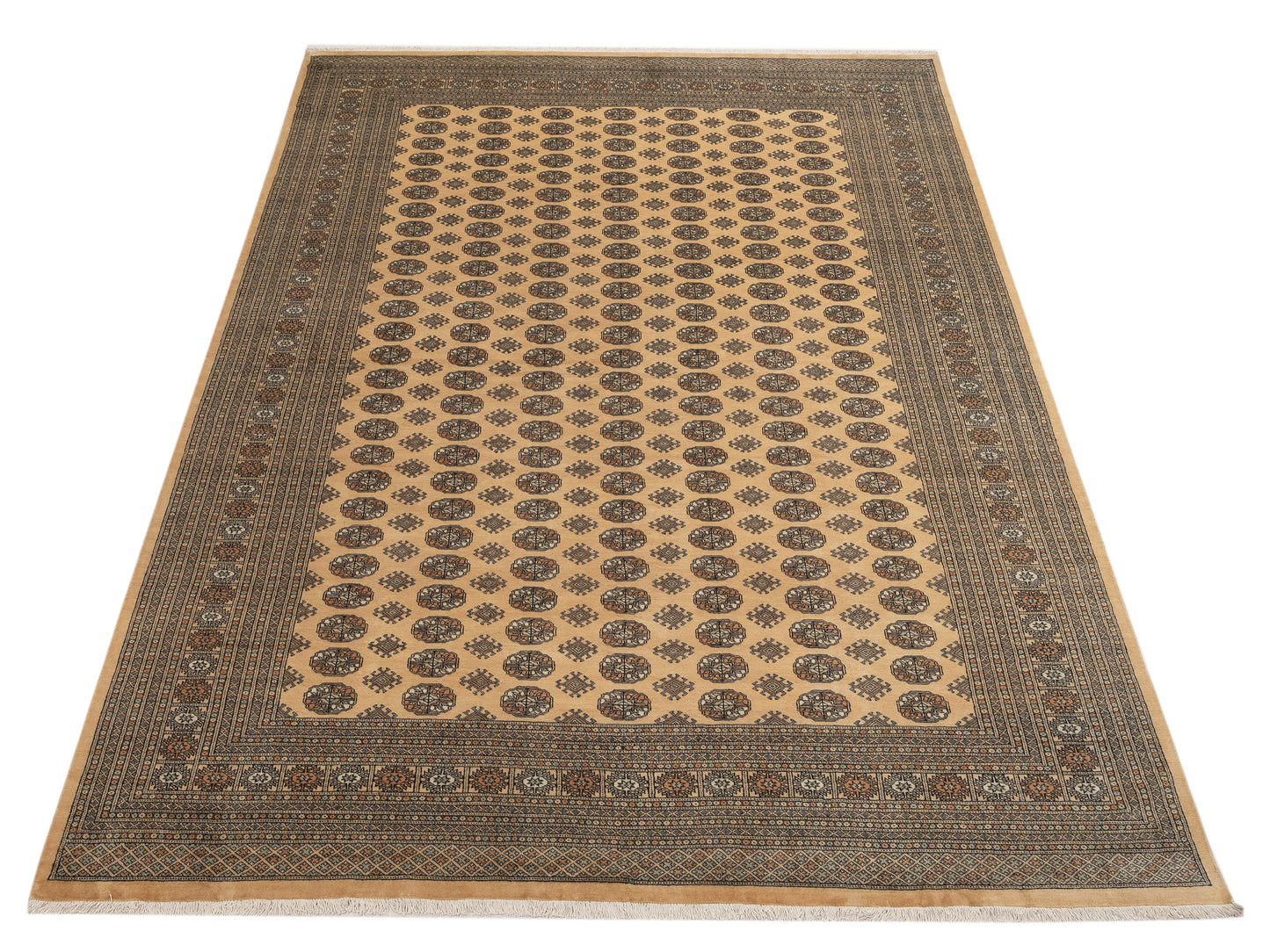 Bokhara Beige Beige 10x13.9 Hand Knotted Rug
