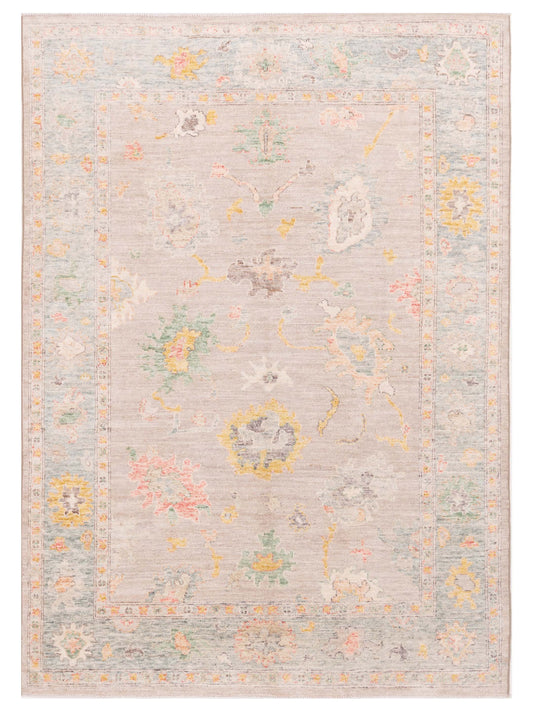 Pasha Anadol Oushak  Light Gray Light Green Traditional