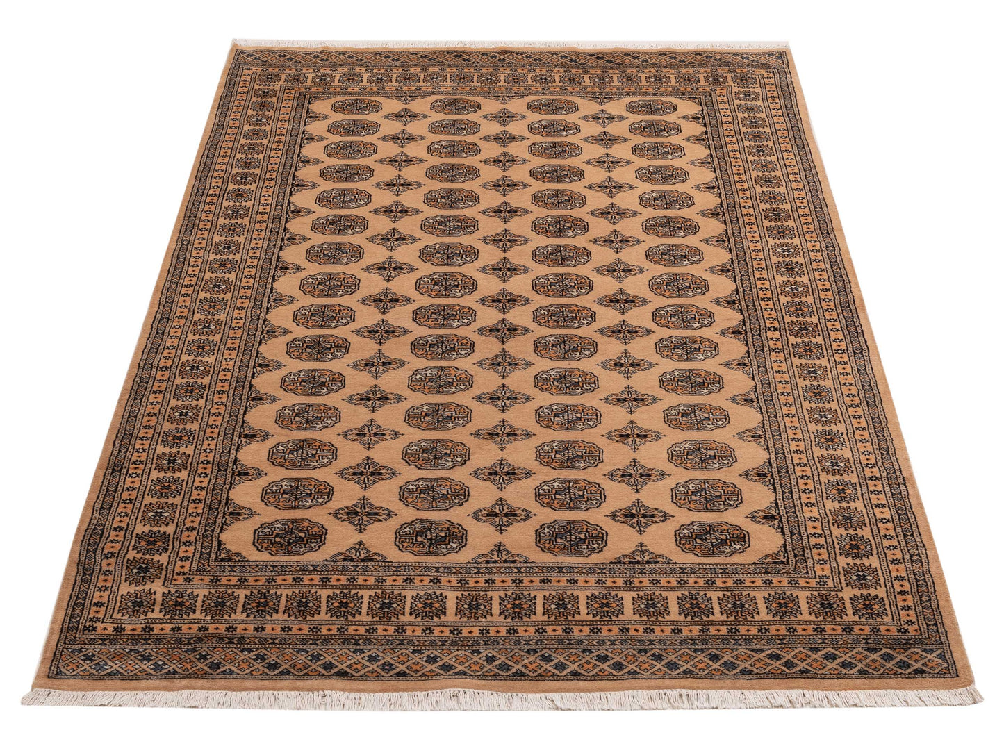 Bokhara Beige Beige 6.2x9.3 Hand Knotted Rug