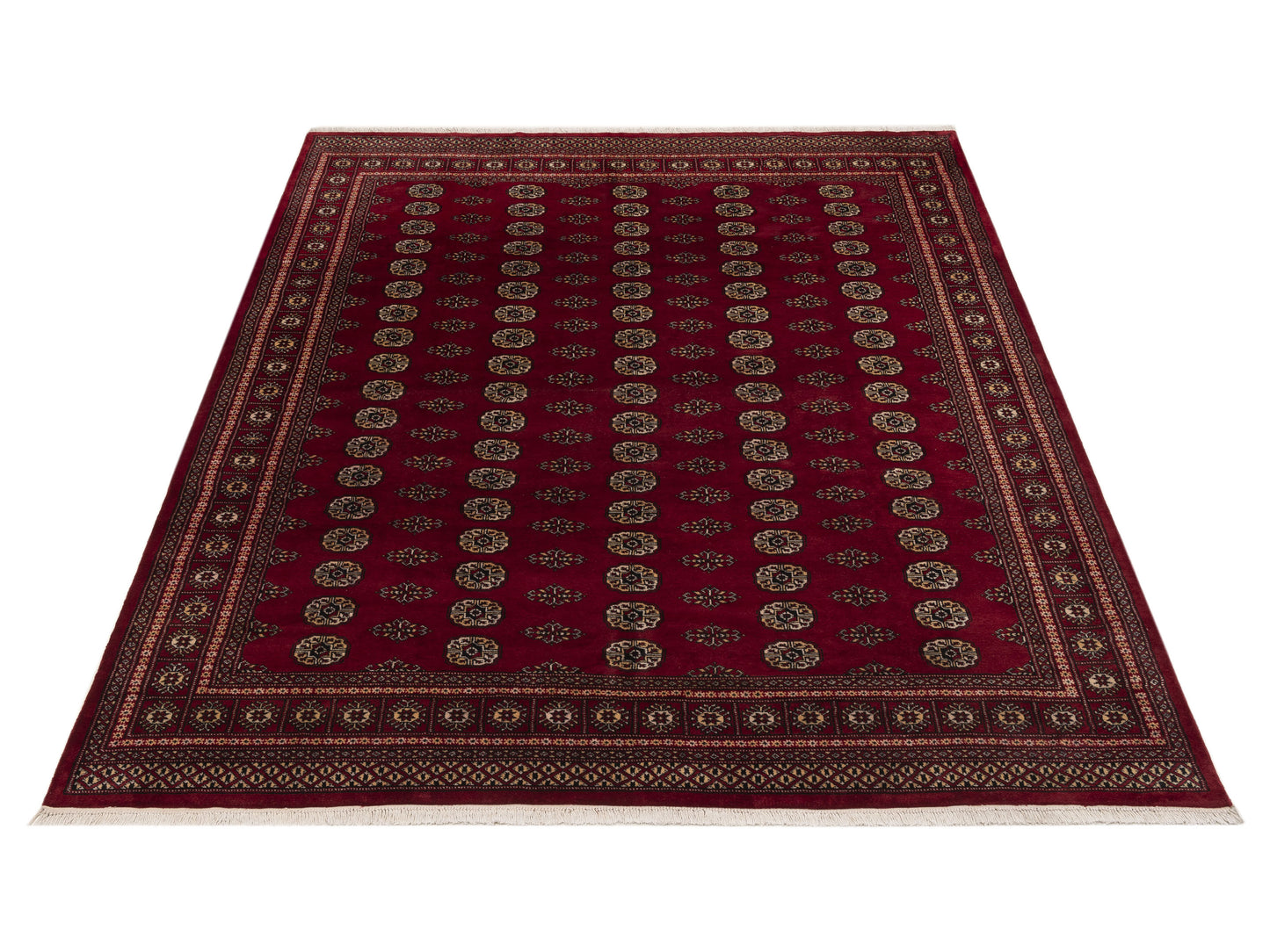 Bokhara Red Red 8.2x9.11 Hand Knotted Rug