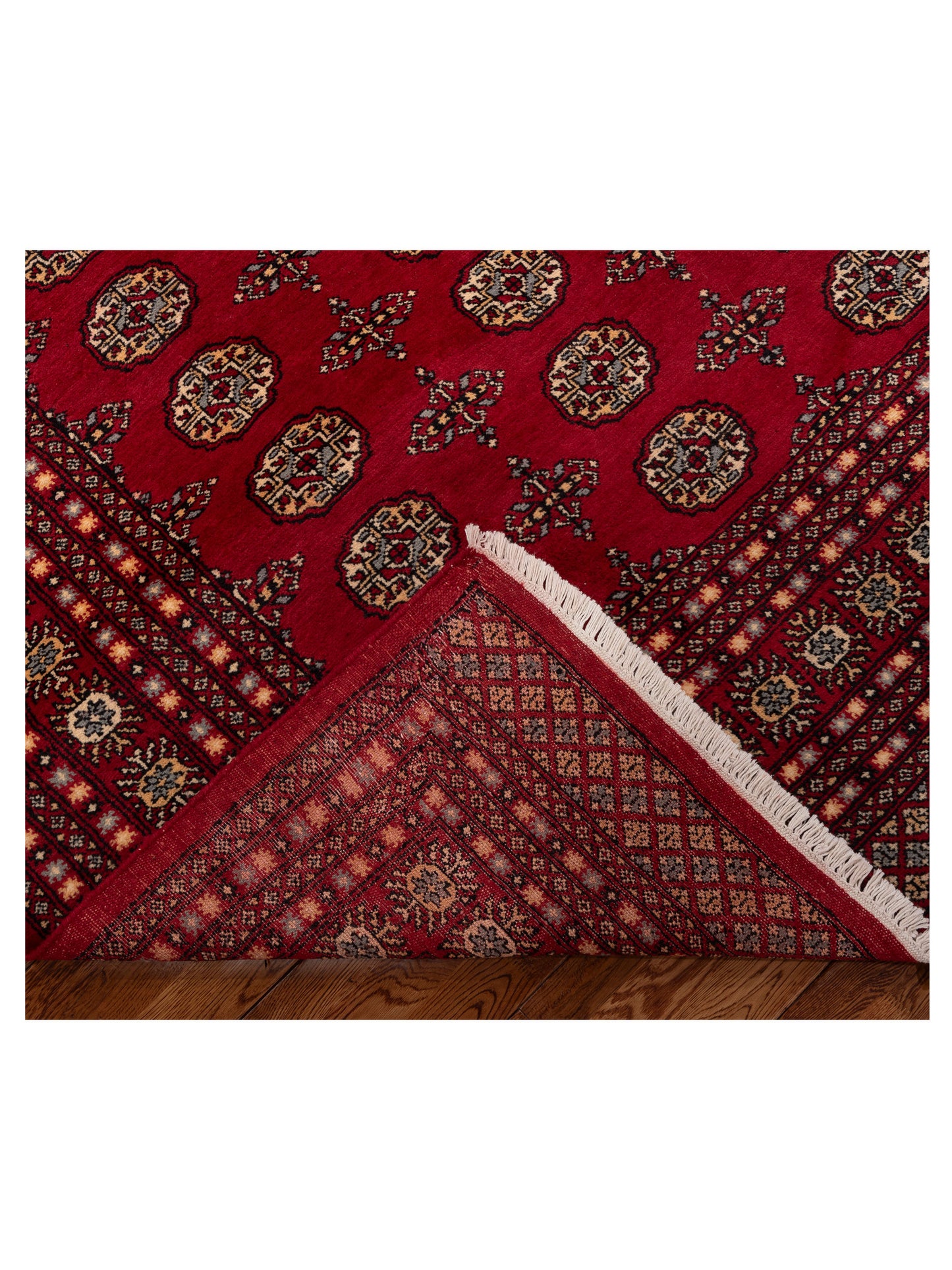 Bokhara Red Red 8.4x10.3 Hand Knotted Rug